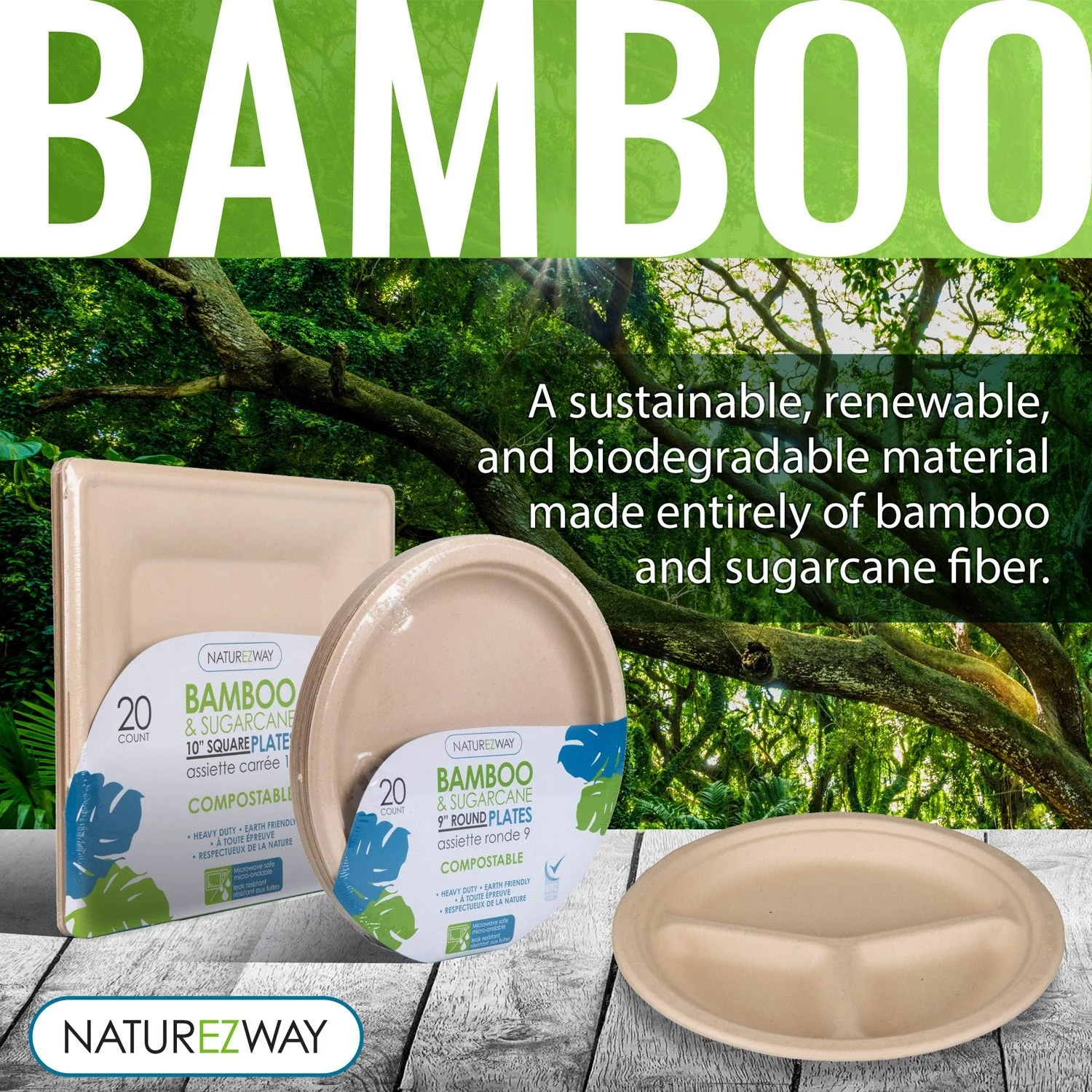 NATUREZWAY Bamboo & Sugarcane 9