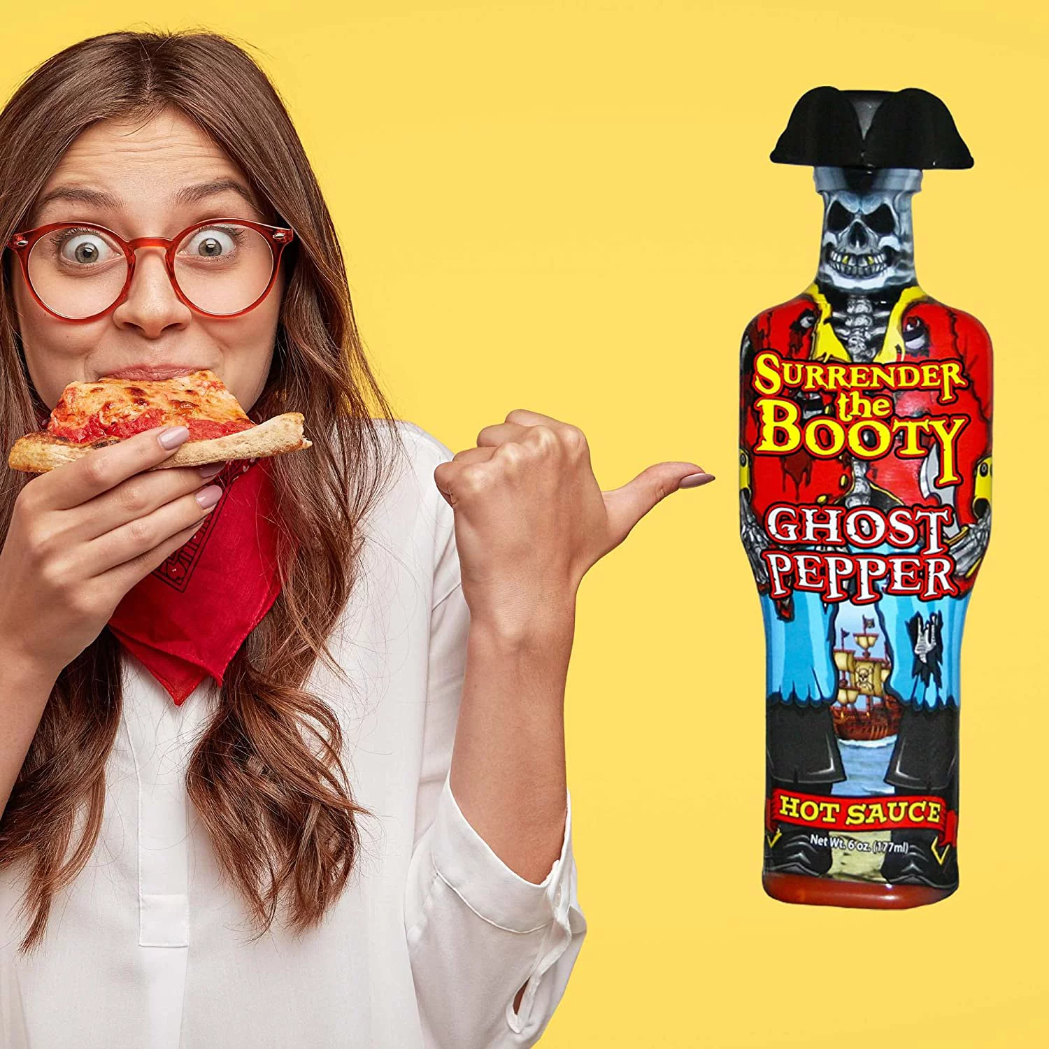 Surrender the Booty Ghost Pepper Hot Sauce - 6 oz