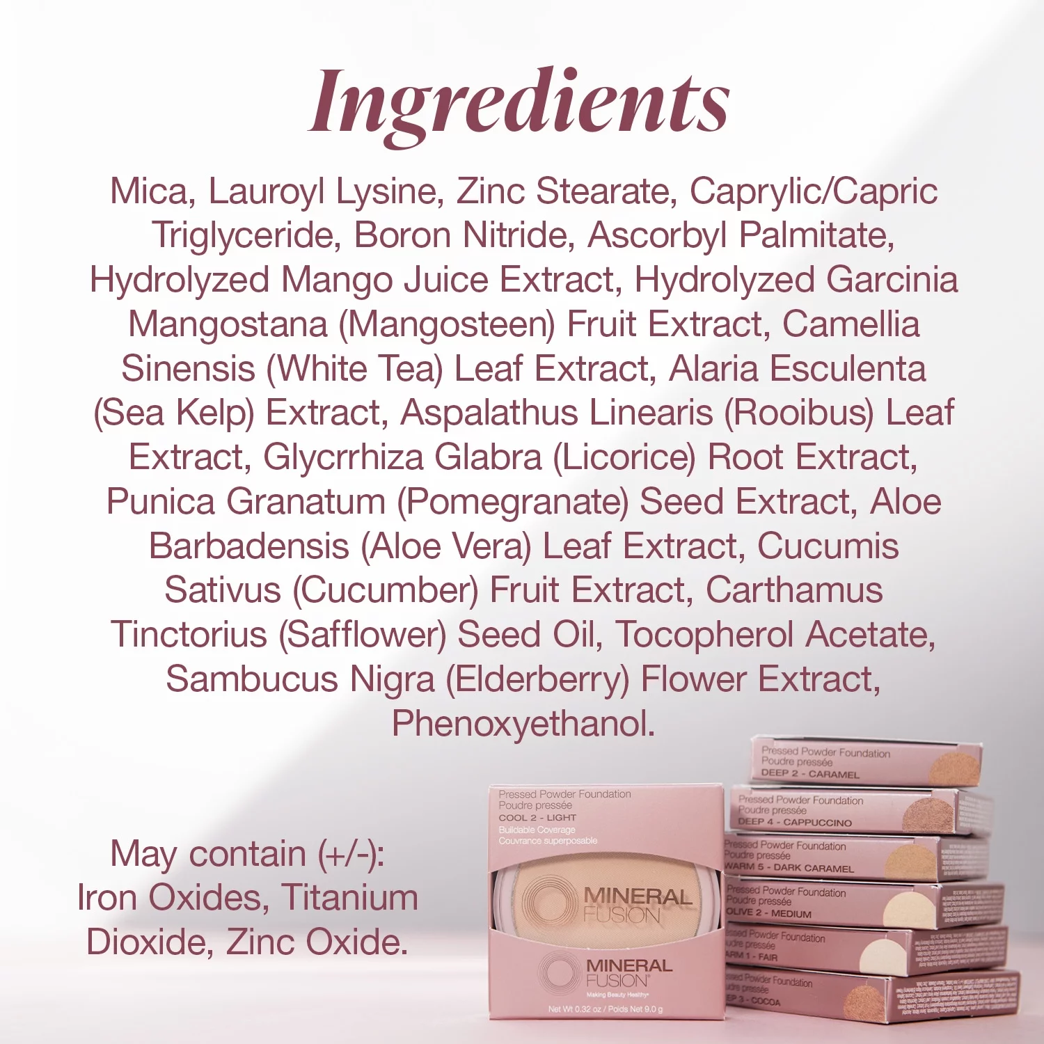 Mineral Fusion Pressed Powder Foundation Warm 1