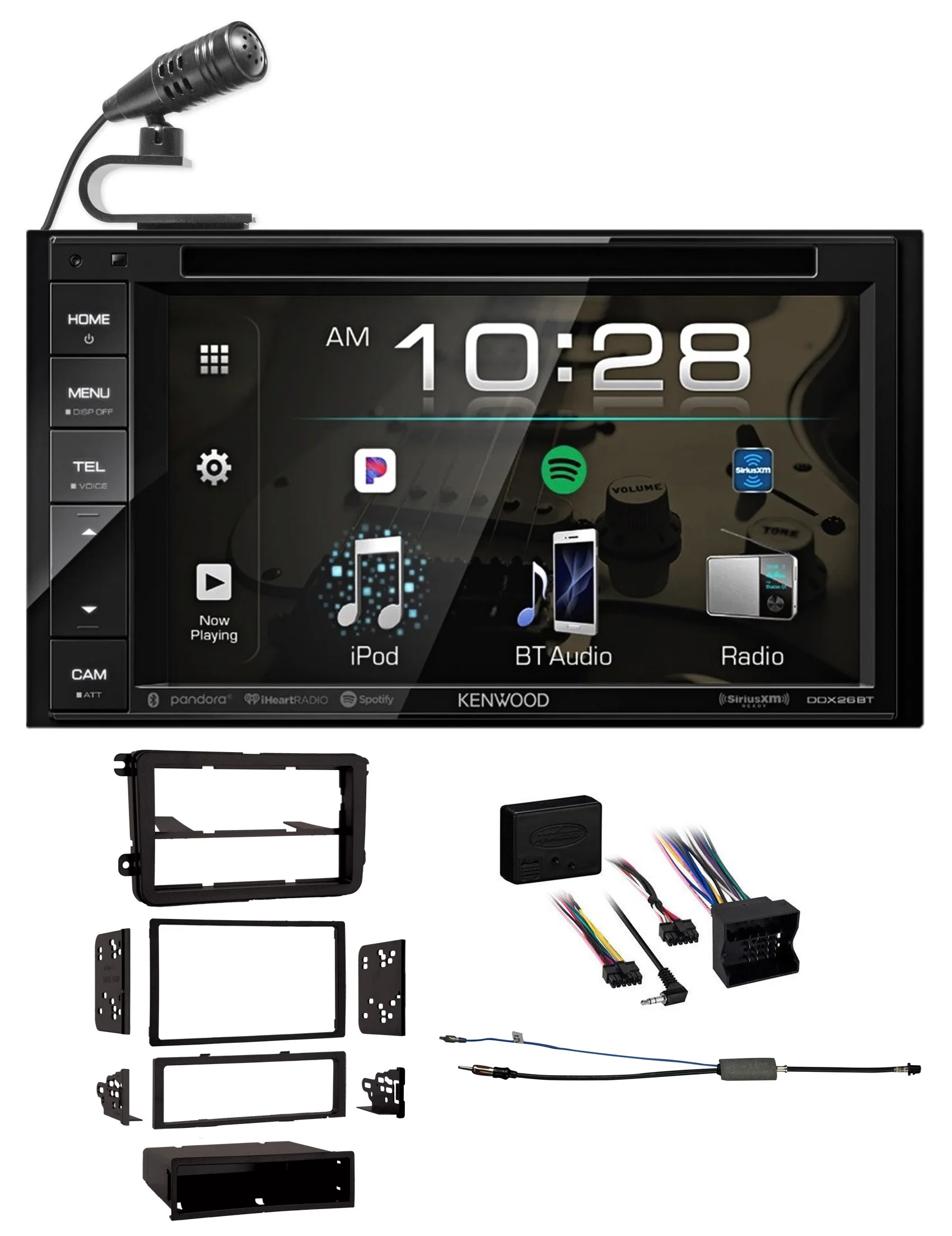 DVD/iPhone/Bluetooth/Android Car Receiver For 2006-14 Kenwood Volkswagen Gti VW