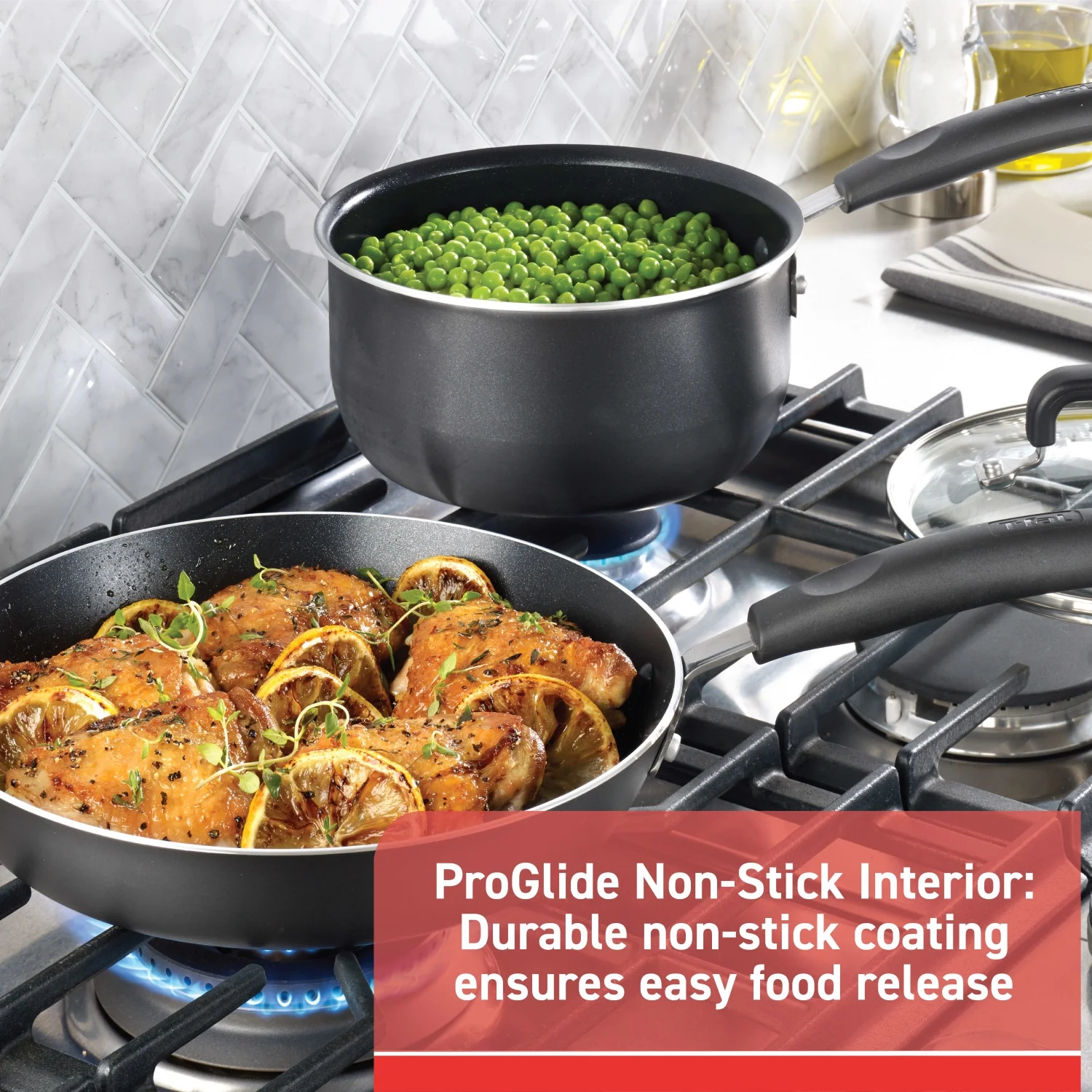 T-fal Signature, 12 Piece Non-Stick Cookware Set, Black