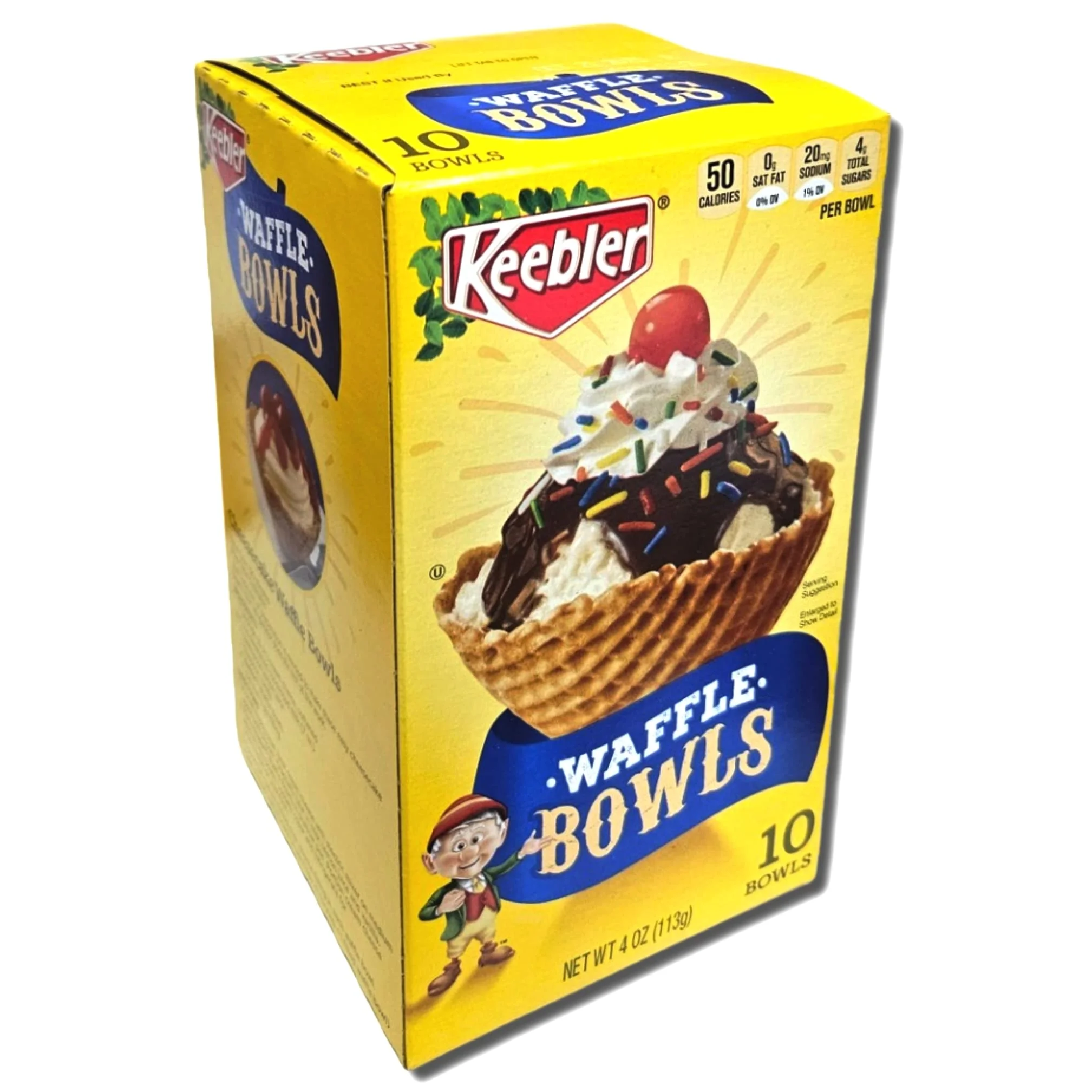 Ice Cream Waffle Bowls Value Pack | Bundled by Tribeca Curations | 10 Count | Pack of 6 (60 Bowls)