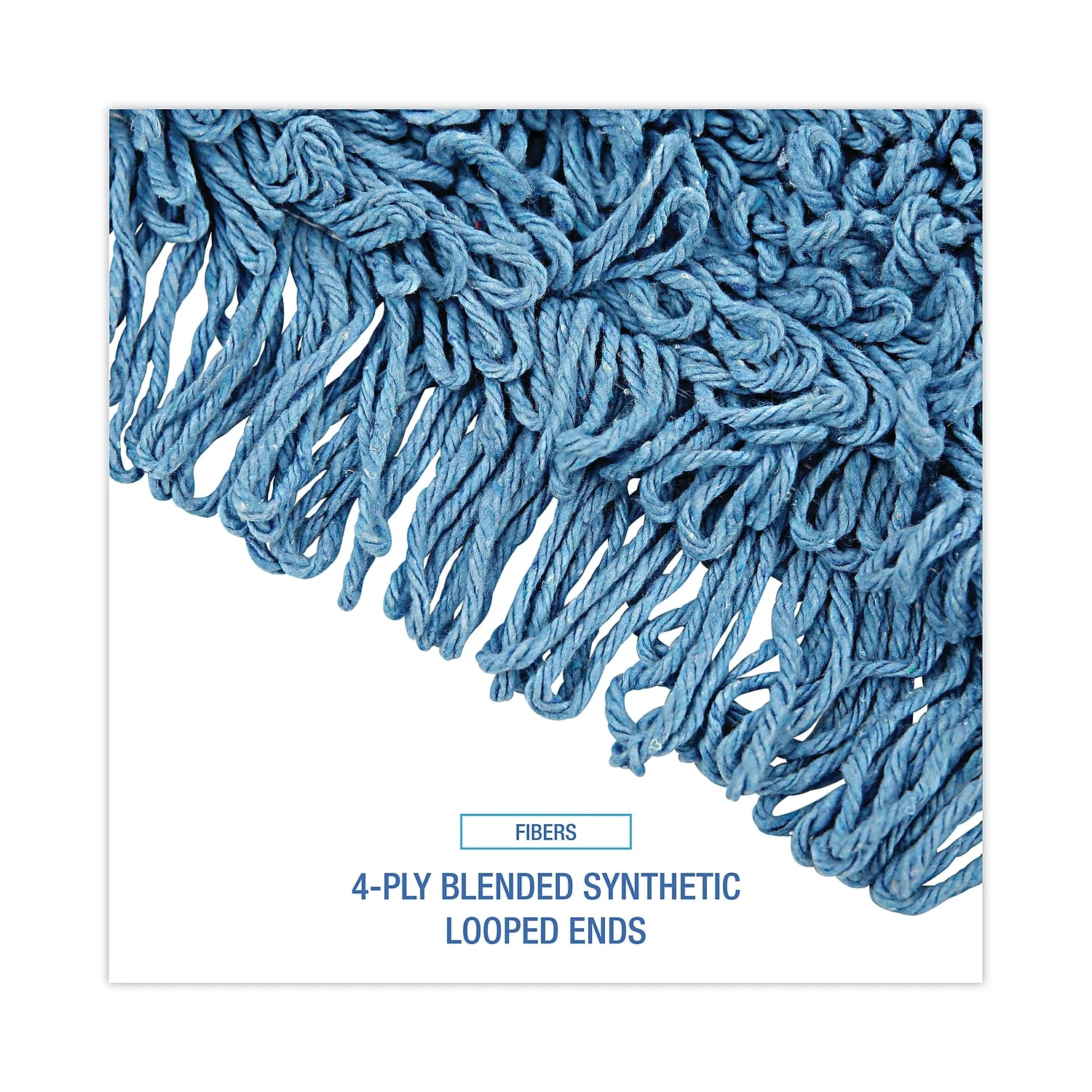Boardwalk Dry Mopping Kit, 36 x 5 Blue Blended Synthetic Head, 60