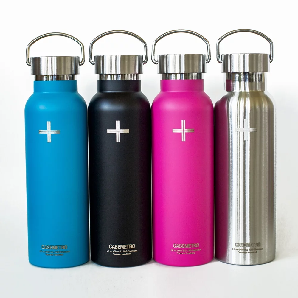 Casemetro Wide Mouth Canteen Hot & Cold Insulated Bottle - Sky Blue