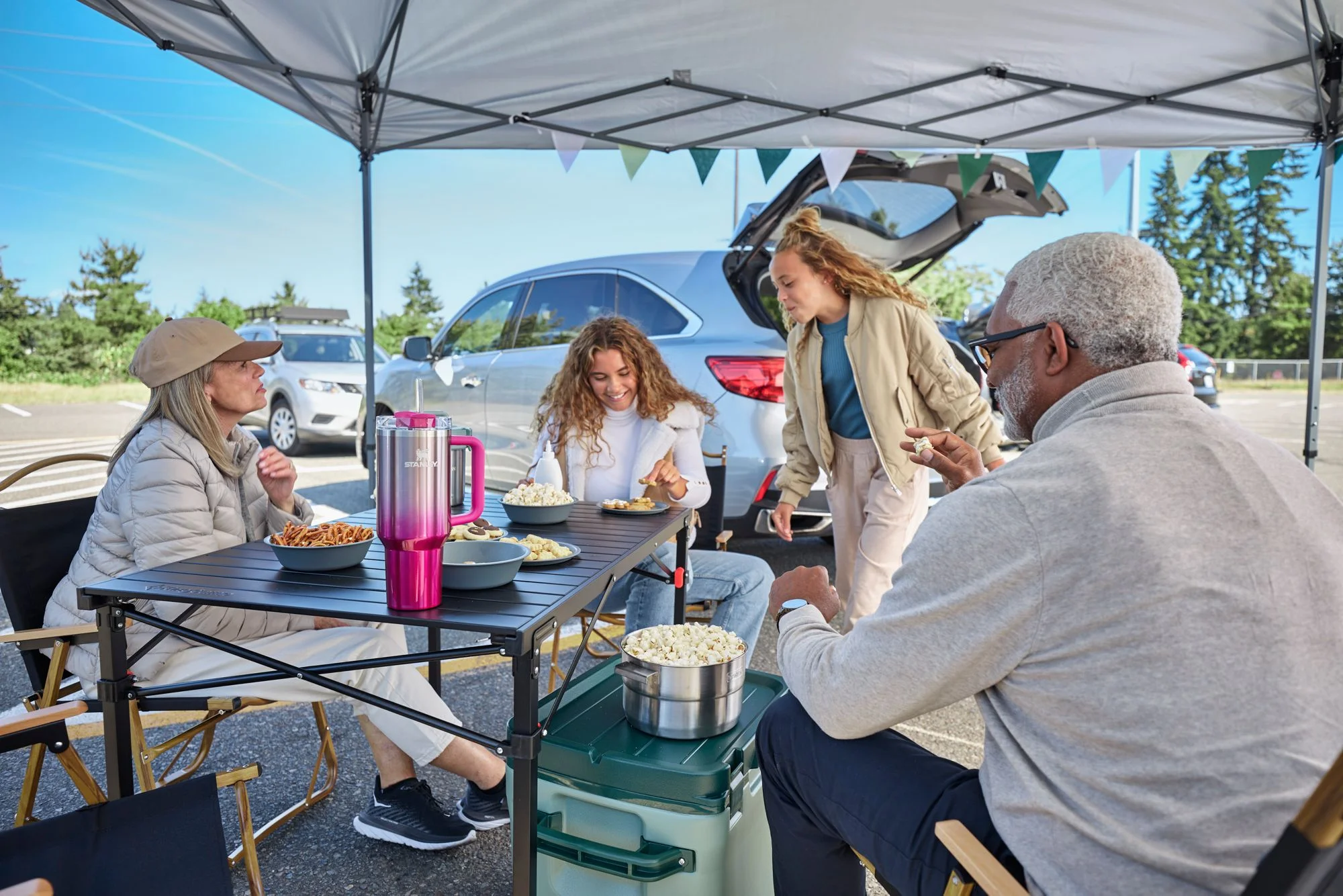 Stanley 40z Tumbler Cup Camelia Gradient Pink