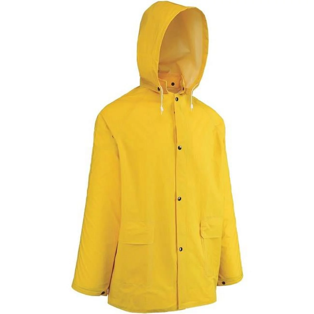 West Chester Holdings 259899 2 Piece PVC Poly Vinyl Chloride Rain Coat with Hood, Yellow - Large
