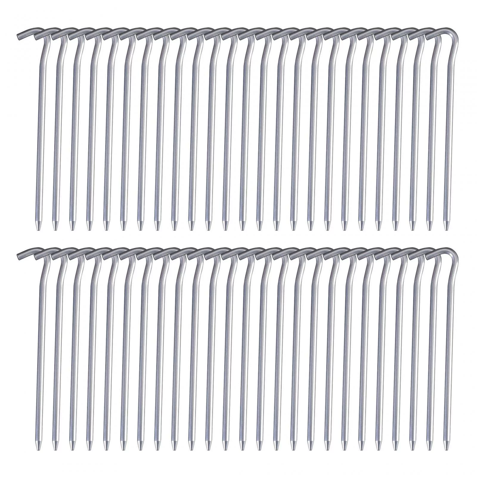 50Pcs Tent Pegs 18cm Garden Stakes Nails Aluminum Alloy Accessory Versatile