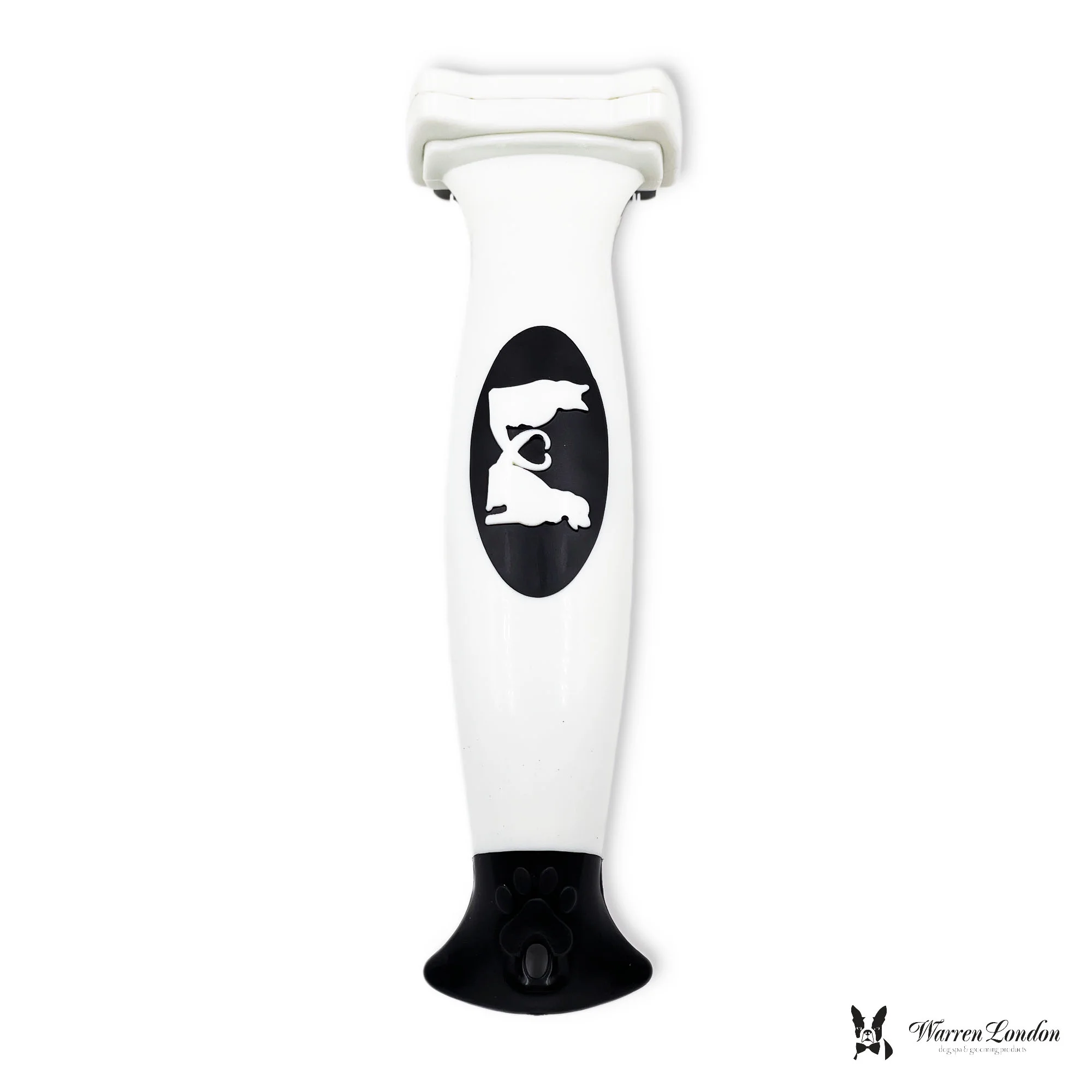 Deshedding Dog & Cat Brush by Warren London | Stainless Steel Deshedding Tool | Long Hair - Small