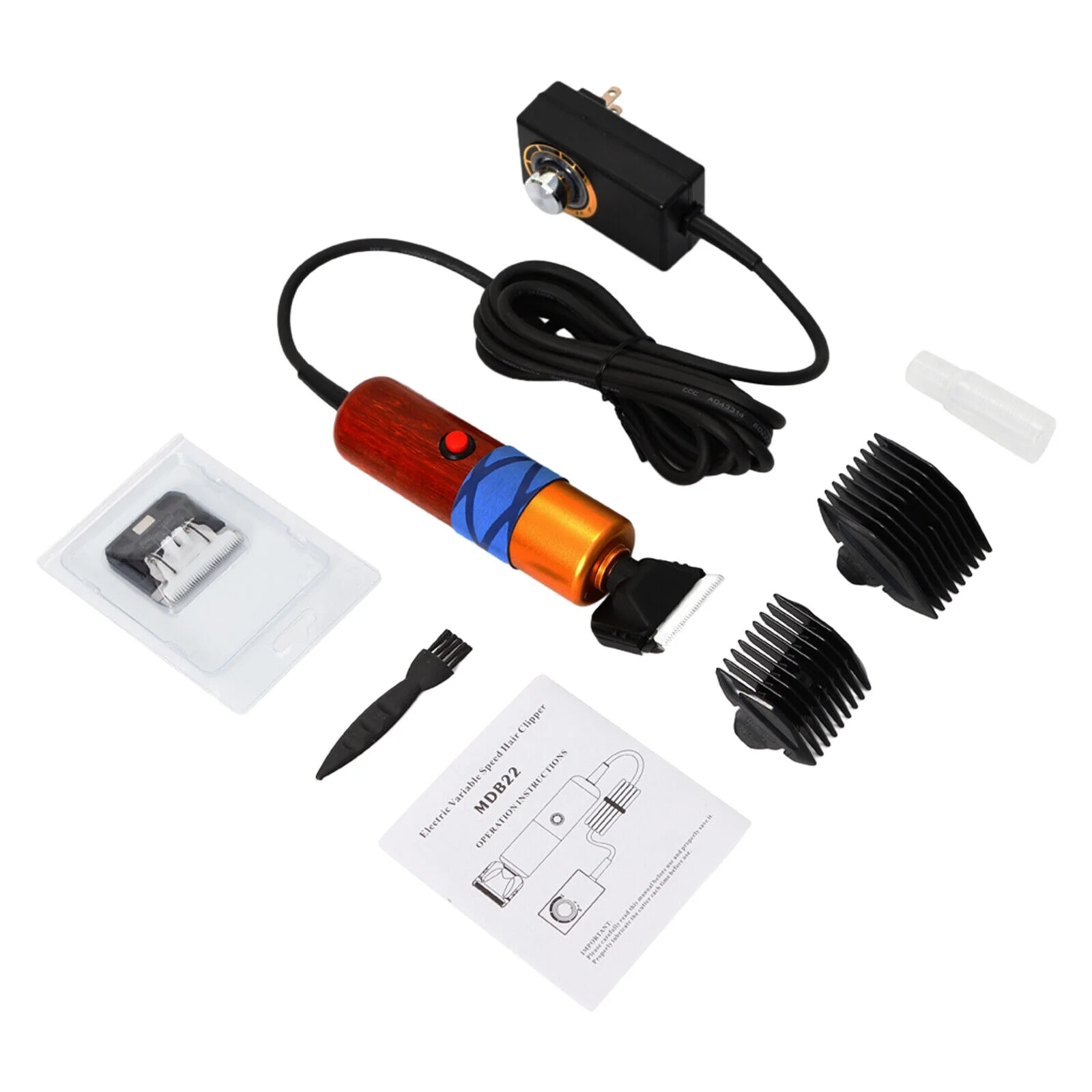 Oukaning 200W Electric Animal Shave Grooming+Brush Livestock Groomer 110V