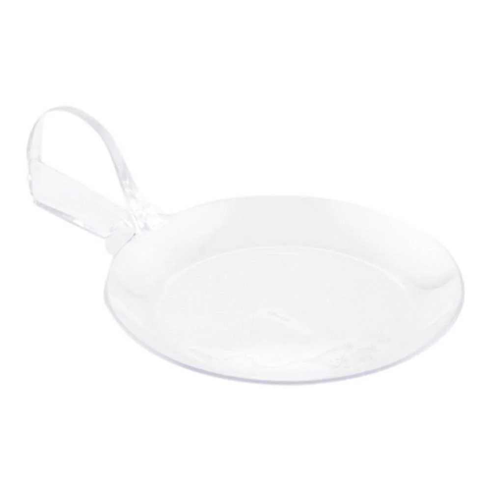 Fish Clear Plastic Tasting Plate - 3 3/4