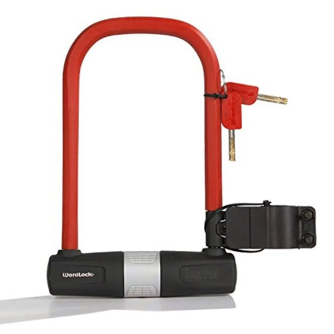 wordlock hex matchkey u-lock, red, 8