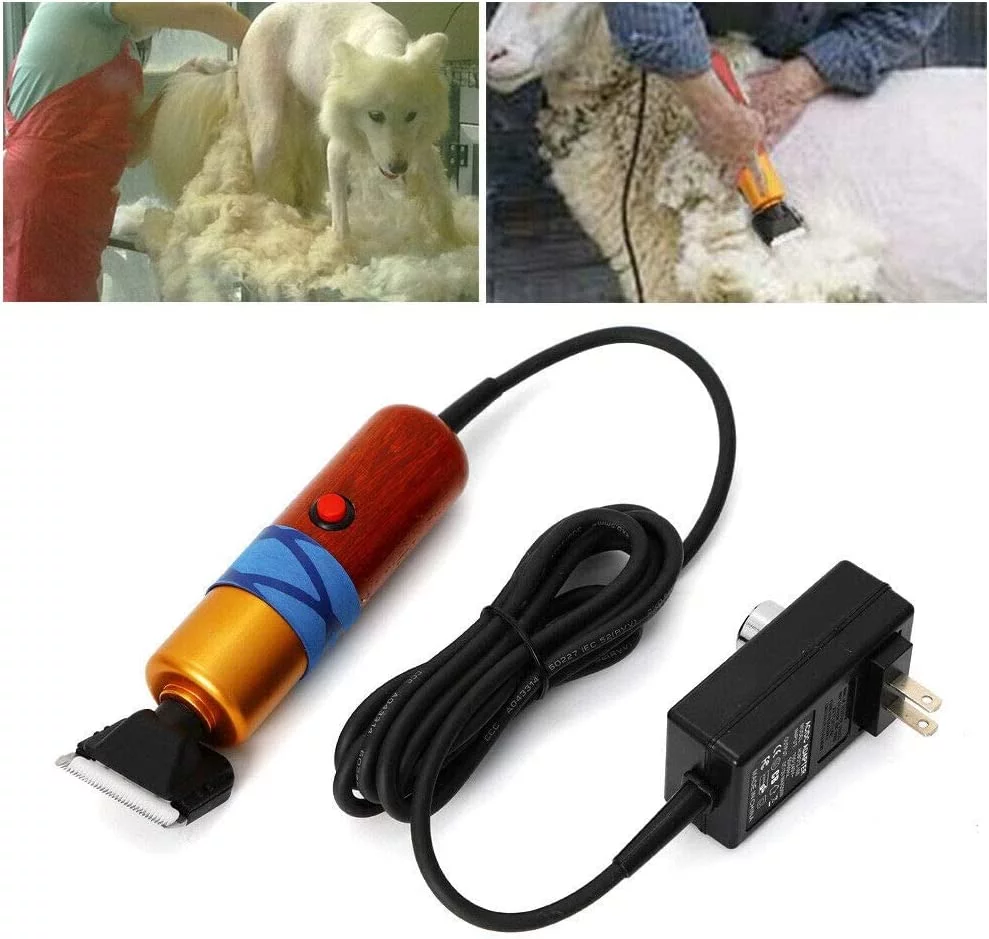 Miumaeov Dog Clipper DC12V Electric Pet Clippers Professional Pet Dog Cat Hair Trimmer Animal Grooming Clippers Tool USB Rechargeable Plug in Dog Shaver Clippers Low Noise