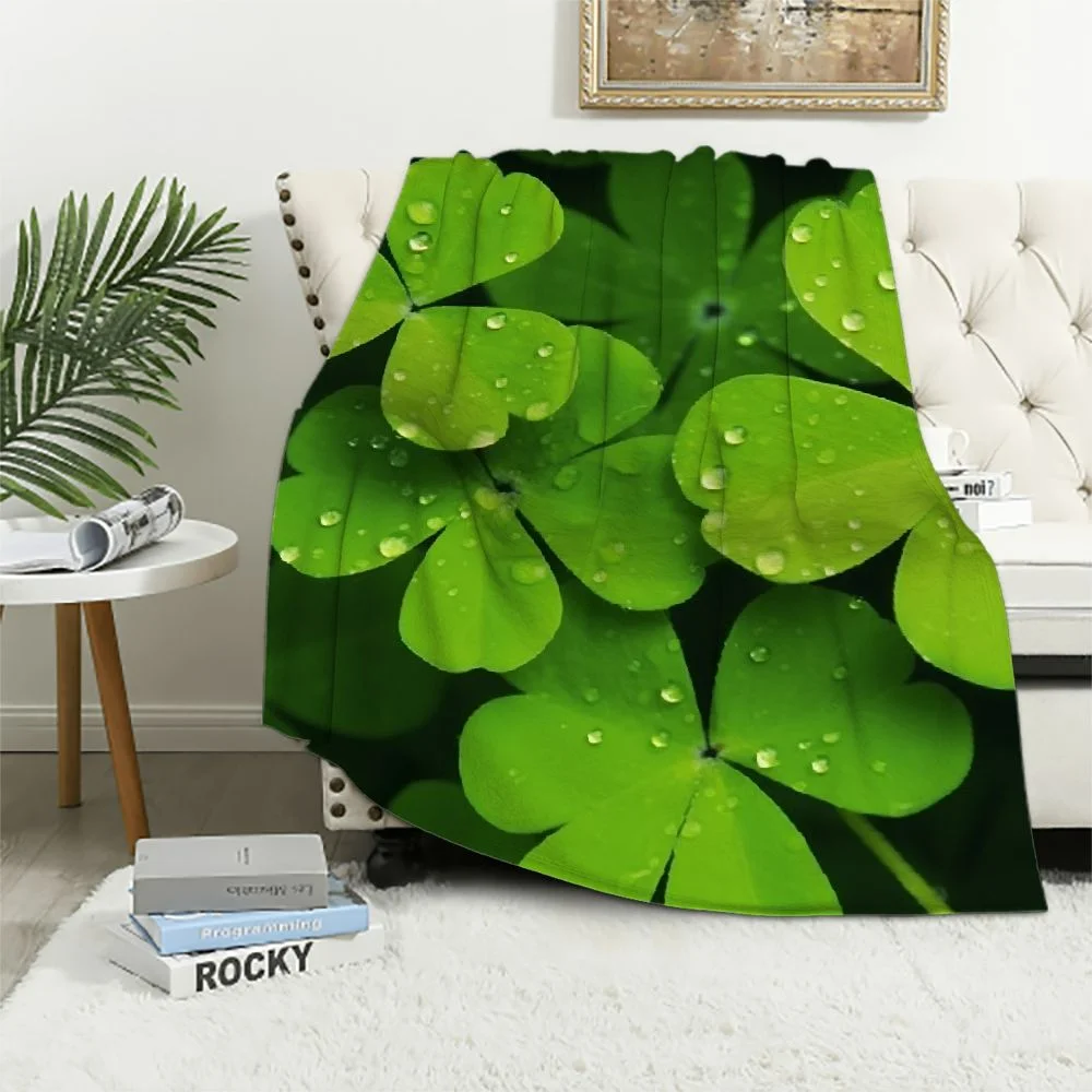 EastSmooth Green Leaf Blanket Flannel Plant Throw Blankets Soft Plush Giant Leaf Blanket Leaves Design for Bed Couch and Sofa Leaf Blanket Leaf Design Accent for Plant Lovers