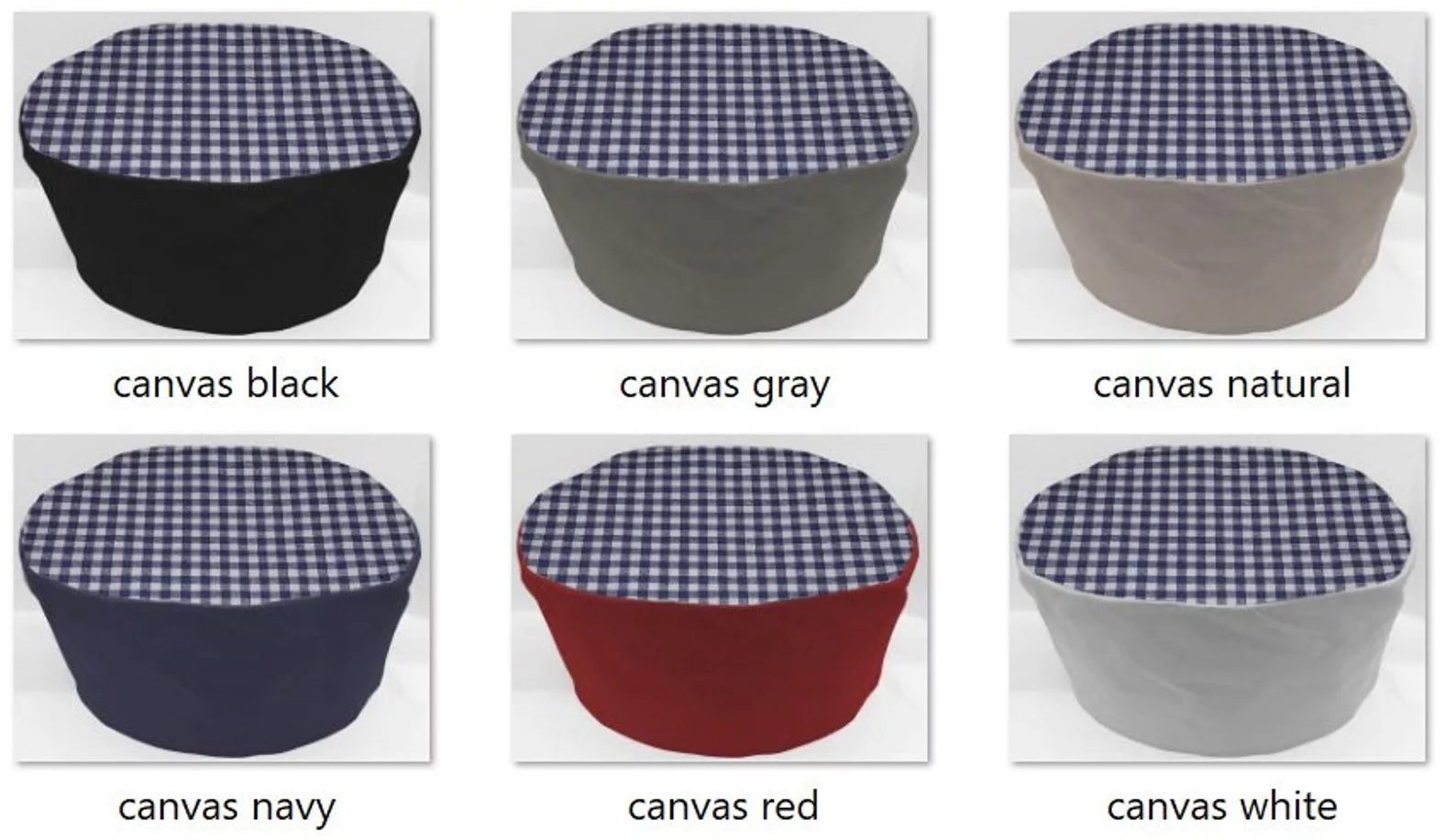 Navy Blue & White Checked Gingham Slow Cooker Cover by Penny's Needful Things (All Navy Blue Checked, Large)