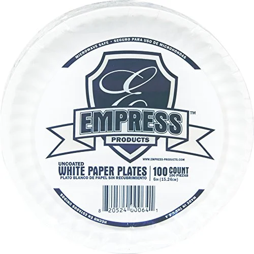 E30400 00066 Uncoated Paper Plate, 9