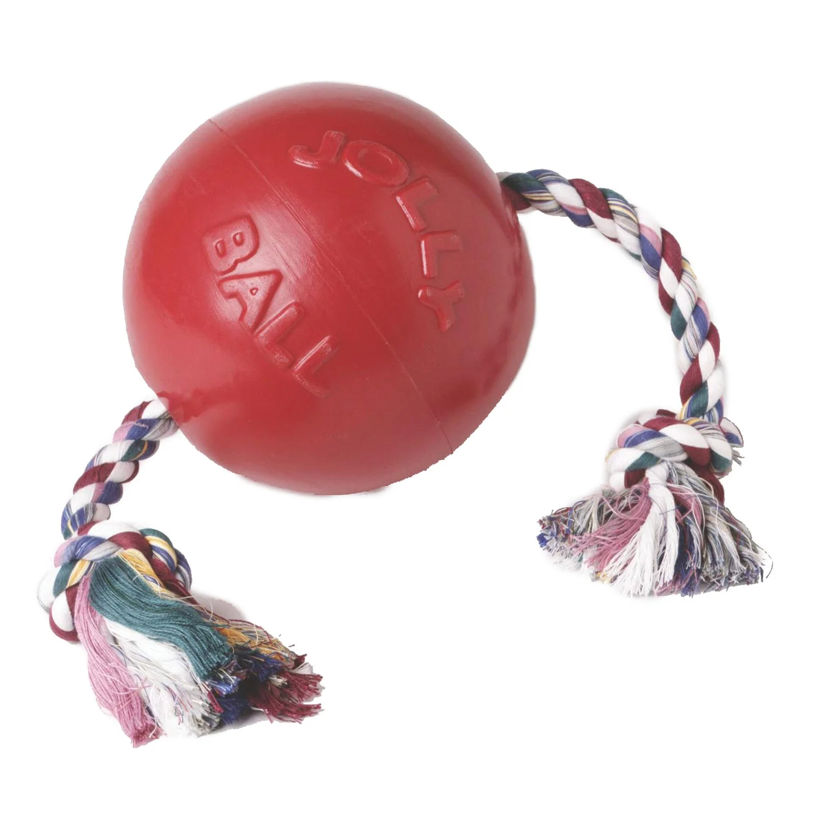 Jolly Pet Romp n Roll Dog Toy Ball, Red, 6