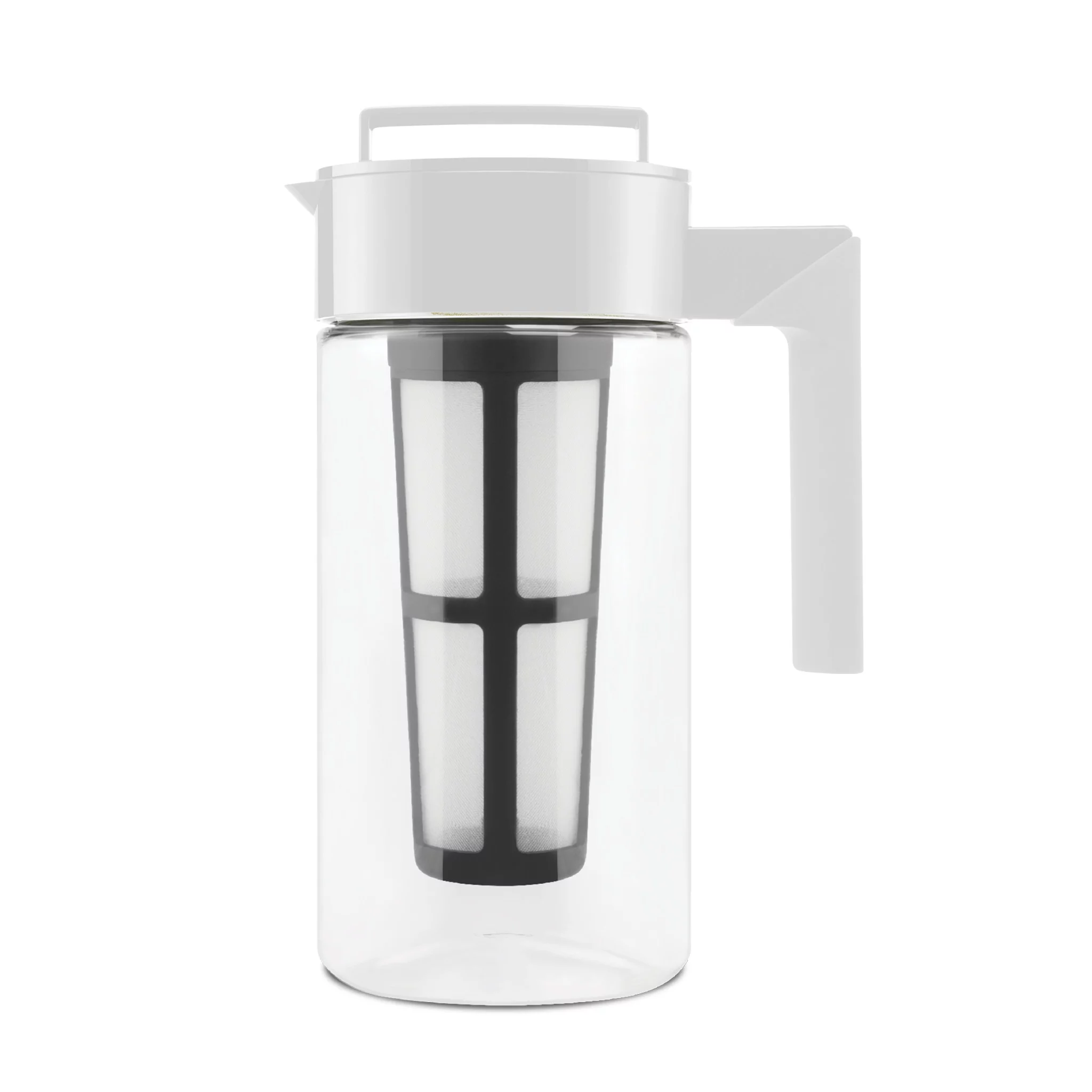 Takeya Cold Brew Coffee Maker with Airtight Lid, 1qt, White