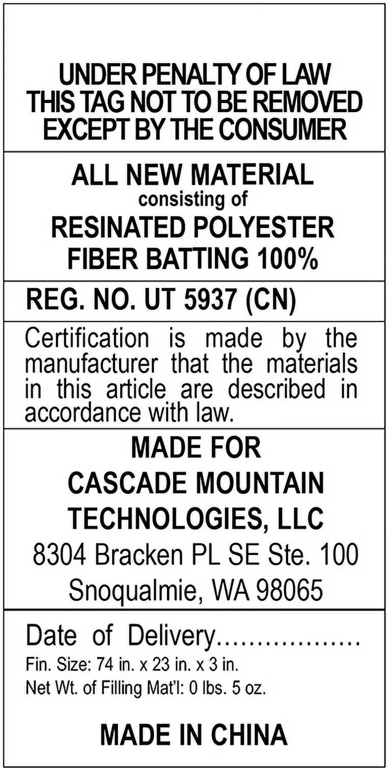 Cascade Mountain Tech Insulated Sleeping Pad with Pillow - Blue