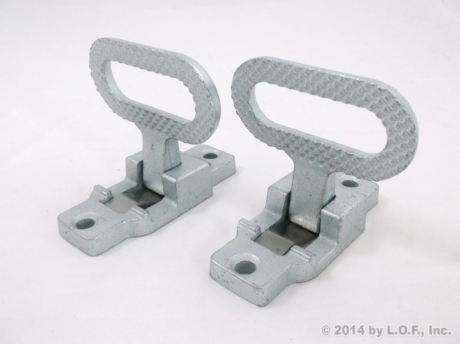 Red Hound Auto Pair (2 Pack) Fold Down Utility Bed Body Step Heavy Duty Premium Galvanized Steel Flip Up Folding RV Camper Trailer RV Bus Step-up Safety Non Slip Tread Grab on Assist Handle