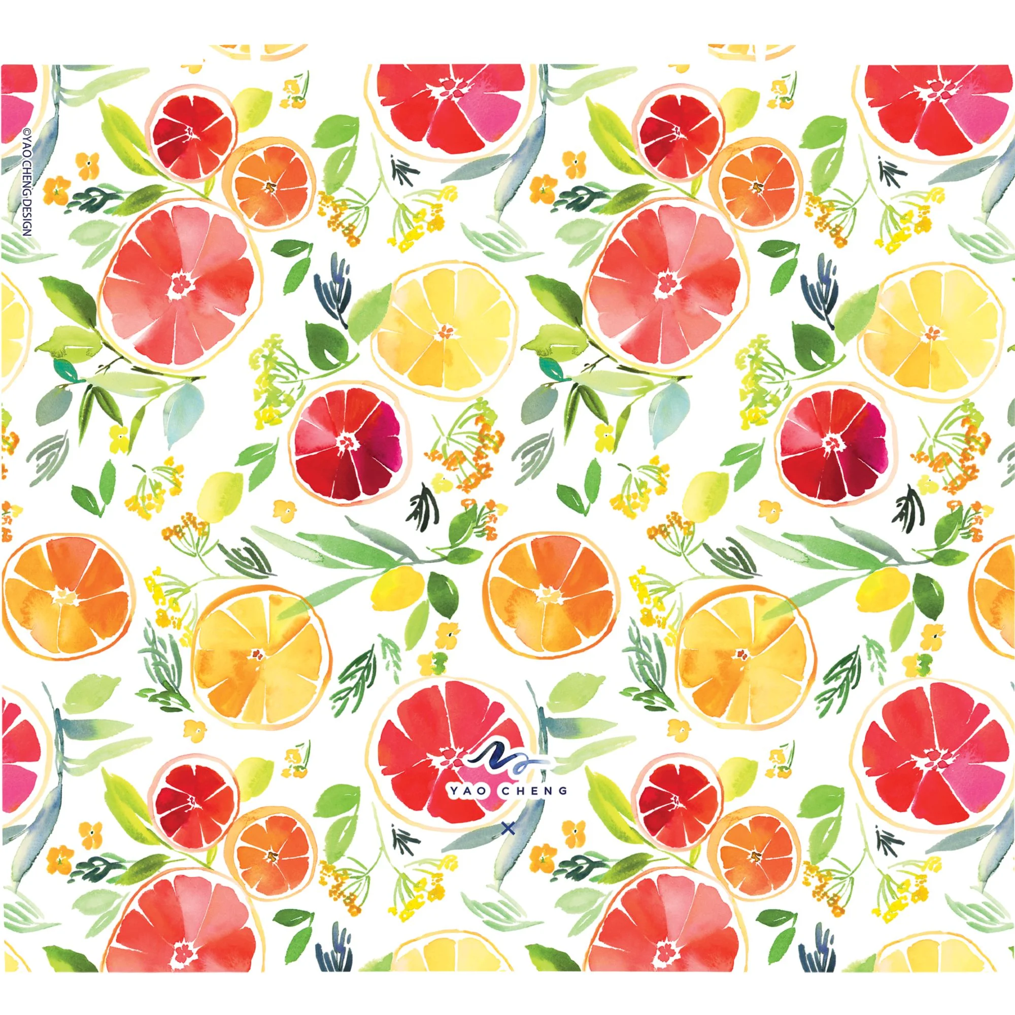 Tervis Yao Cheng Citrus Made in USA Double Walled  Insulated Tumbler Travel Cup Keeps Drinks Cold & Hot, 24oz Venture Lite Water Bottle, Classic