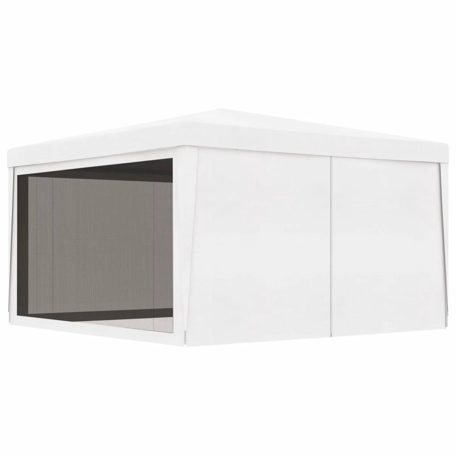 Uteam Mesh Sidewall Party Tent 13.1x13.1 White for Outdoor Gatherings