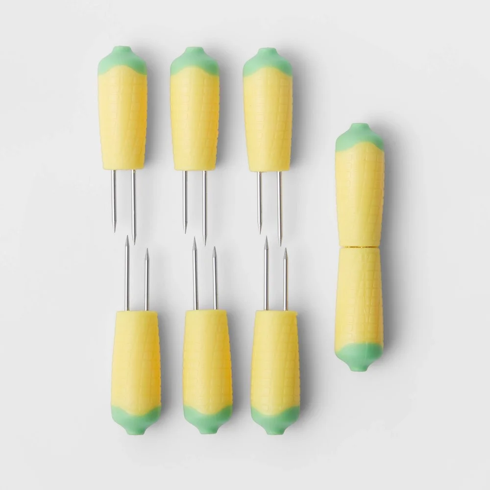 4pk Corn Holders Summer Colors - Sun Squad