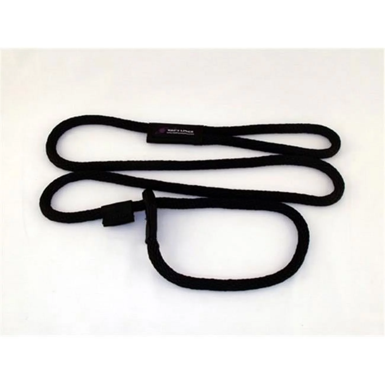 Soft Lines Dog Slip Leash 0.62 In. Diameter By 8 Ft. - Black