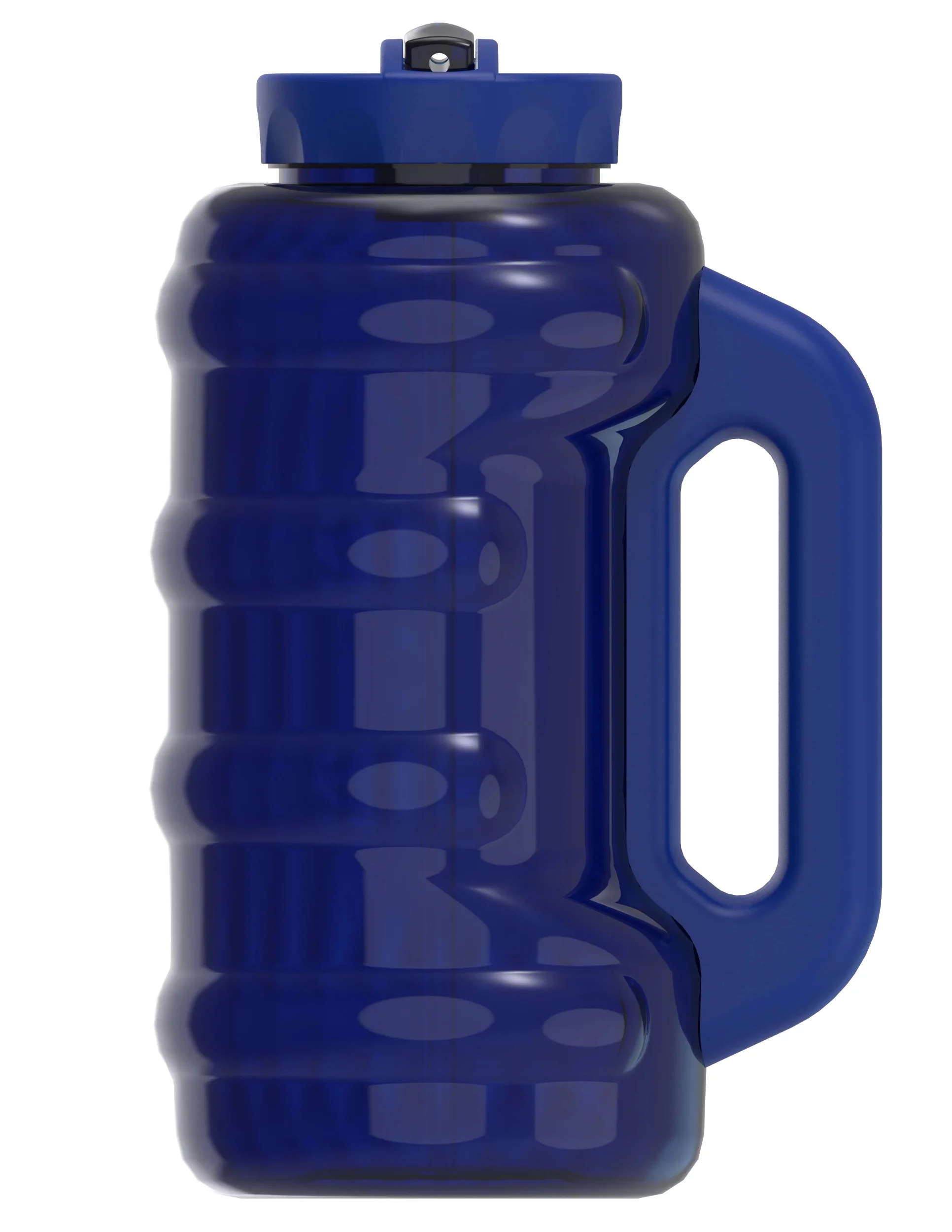 Cool Gear 3-Pack BEAST 64 oz Jug with Handle | Large Capacity Water bottle for Athletes, Fitness, Gym, & Outdoor Sports | Wide mouth, Leak proof - Blueberry Pack