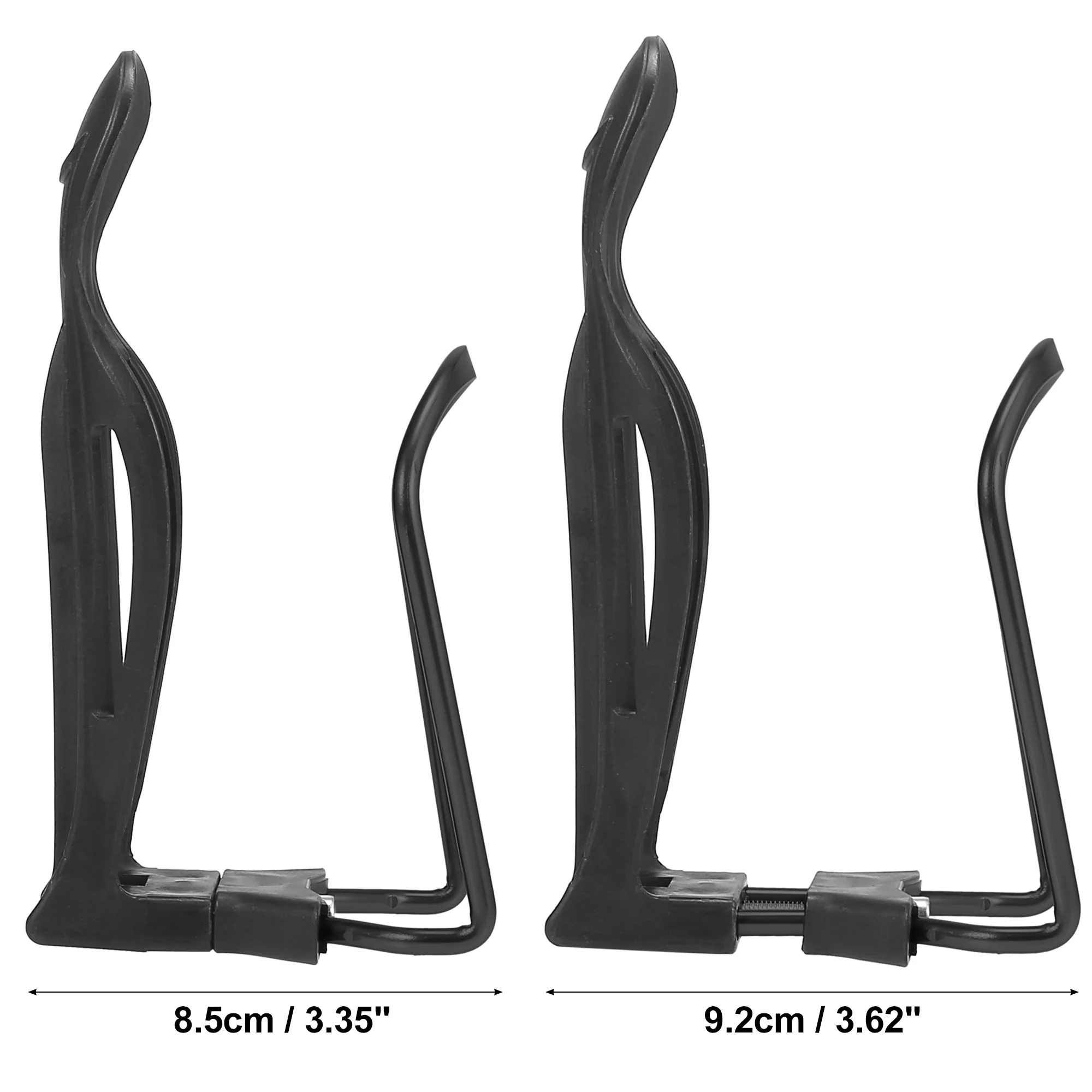 2pcs Adjustable Bicycle Water Drink Bottle Holder Cages Carrier Rack Aluminum Alloy Black