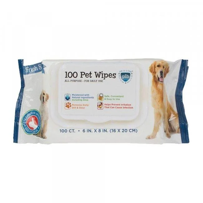 Creative Pet Group  6 x 8 in. LID Every Day Wipes - 100 Count