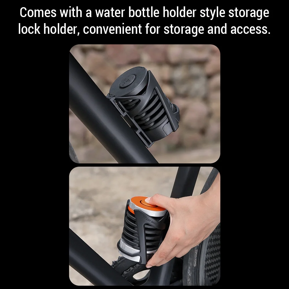 WEST BIKING Bicycle lock,Zinc Alloy Bike Lock Zinc Alloy Lock -Theft Code BUZHI Bike Lock Code Lock Mount -Theft Code Lock Bikes.