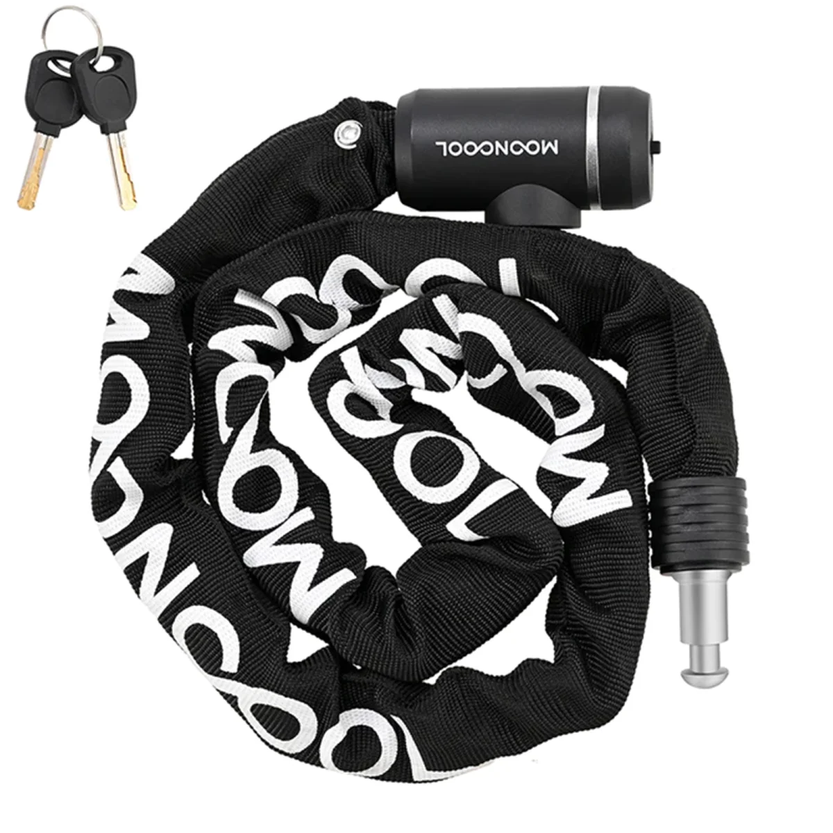 Lilypelle 8x1200mm Chain Bicycle Lock,Heavy Duty Trike Lock,with two Keys