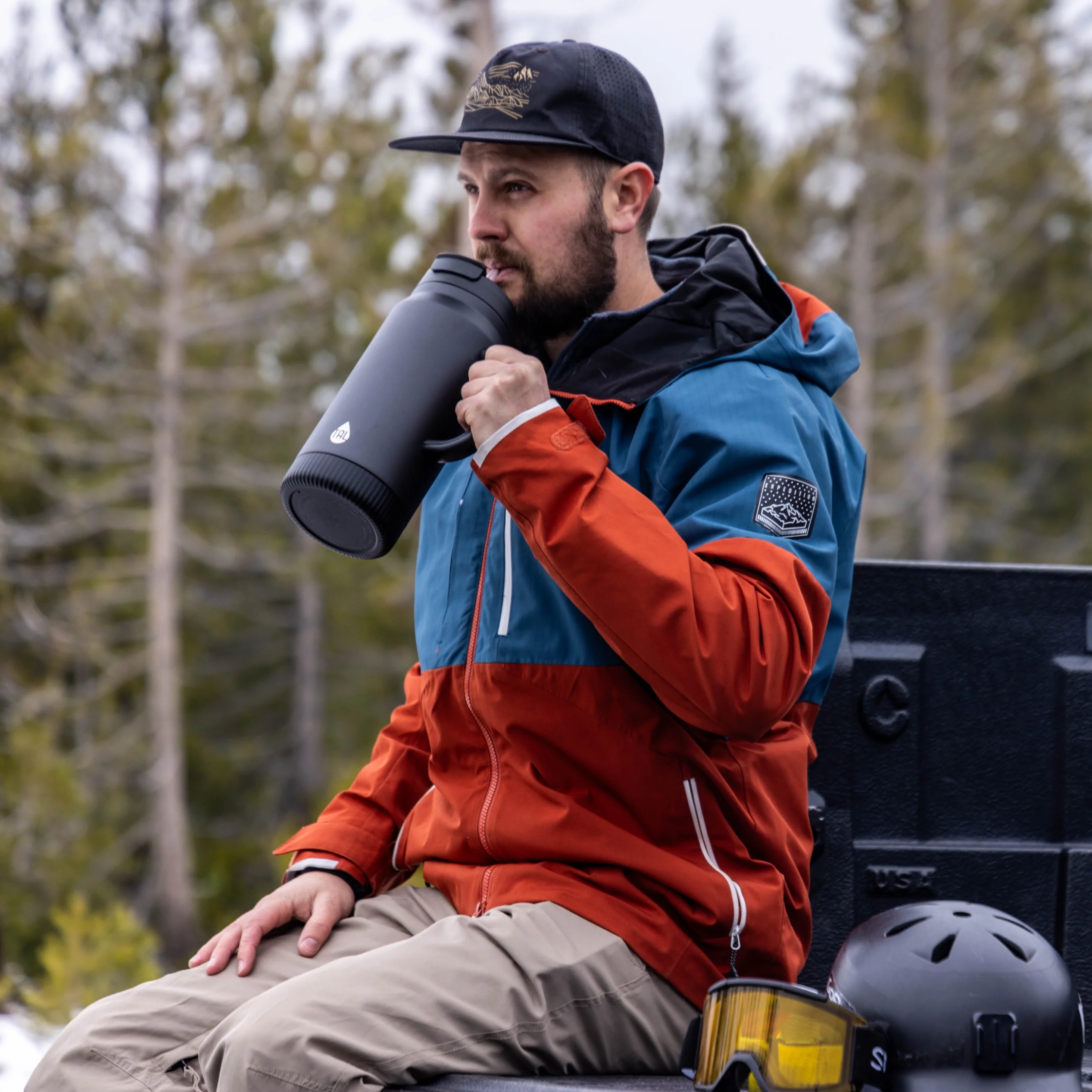 TAL Stainless Steel Hudson Tumbler with Straw 64 fl oz, Taupe