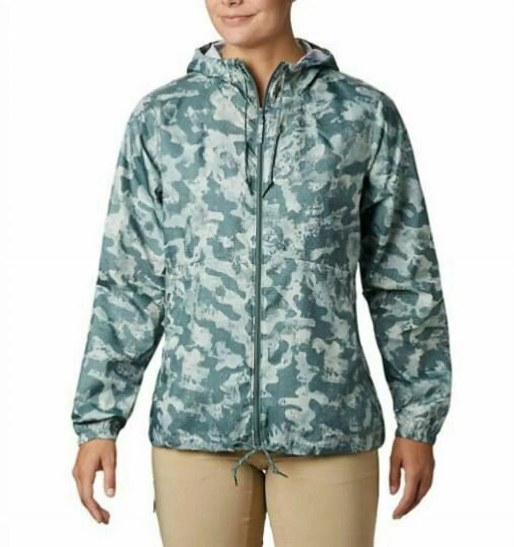 NEW Columbia Women's Flash Forward Camo Printed Windbreaker Jacket Size XS