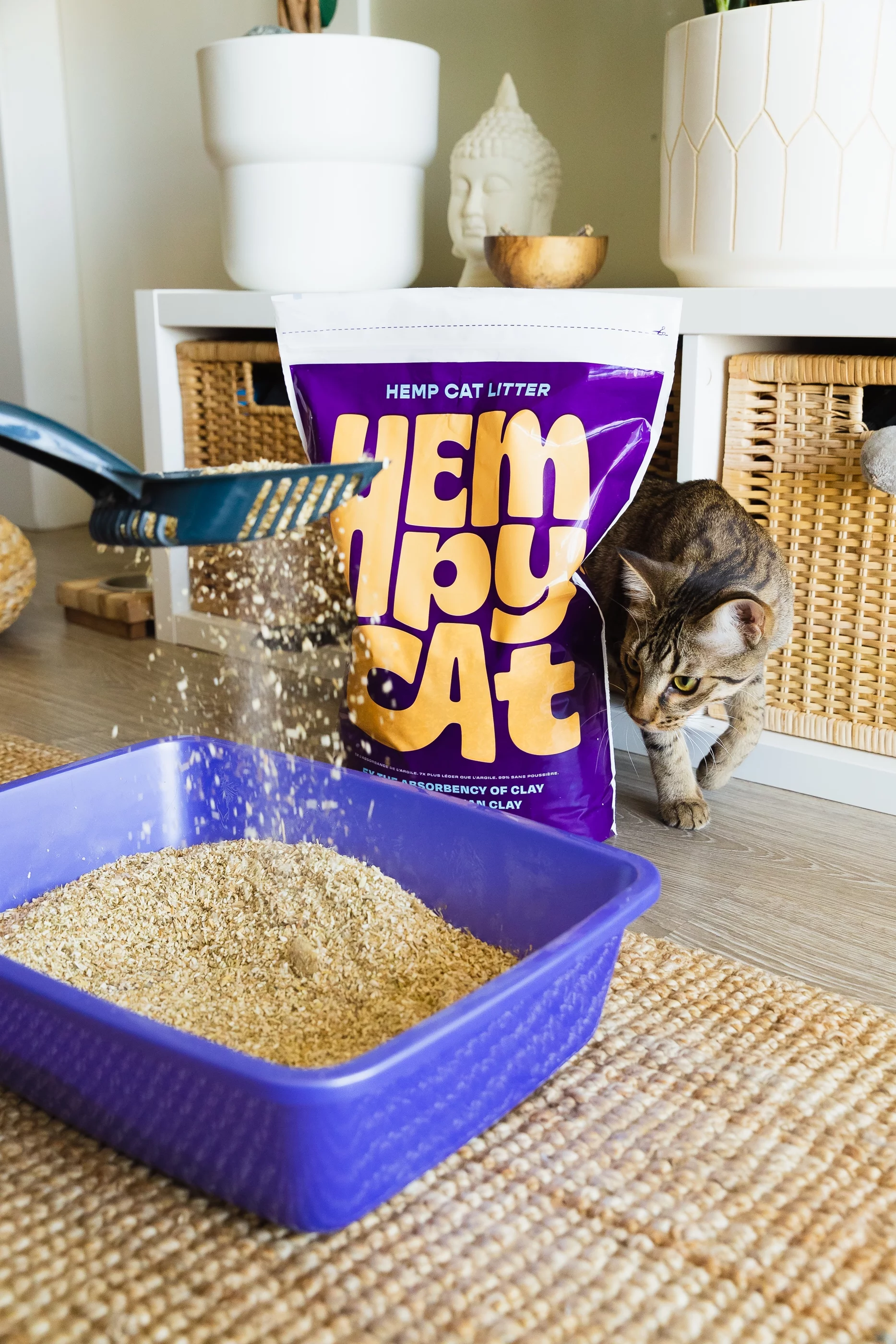 HempyCat Natural Hemp Cat Litter (2GAL / 1KG)