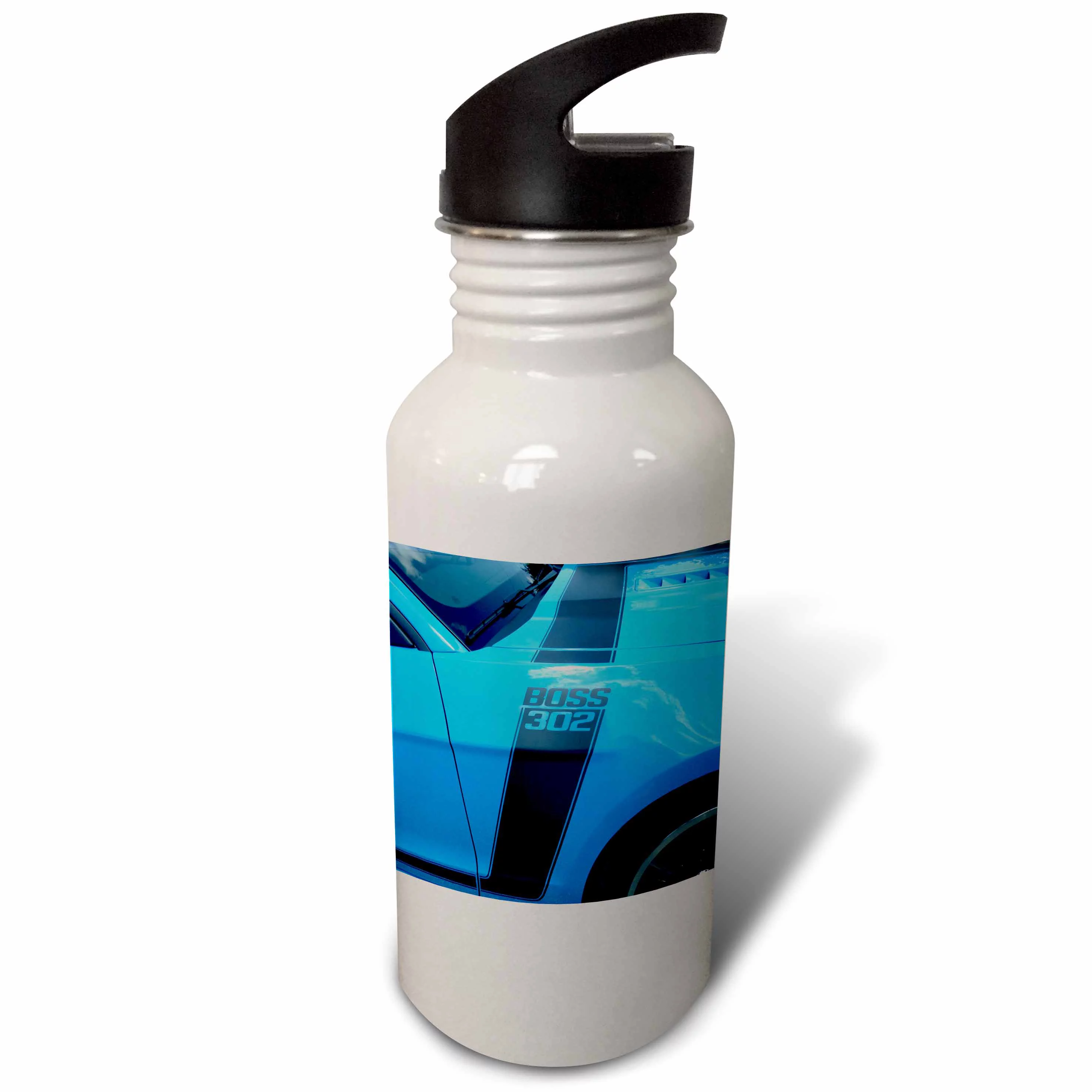 The Great Boss 302 Mustang At Car Show In Florida 21 oz Sports Water Bottle wb-62430-1