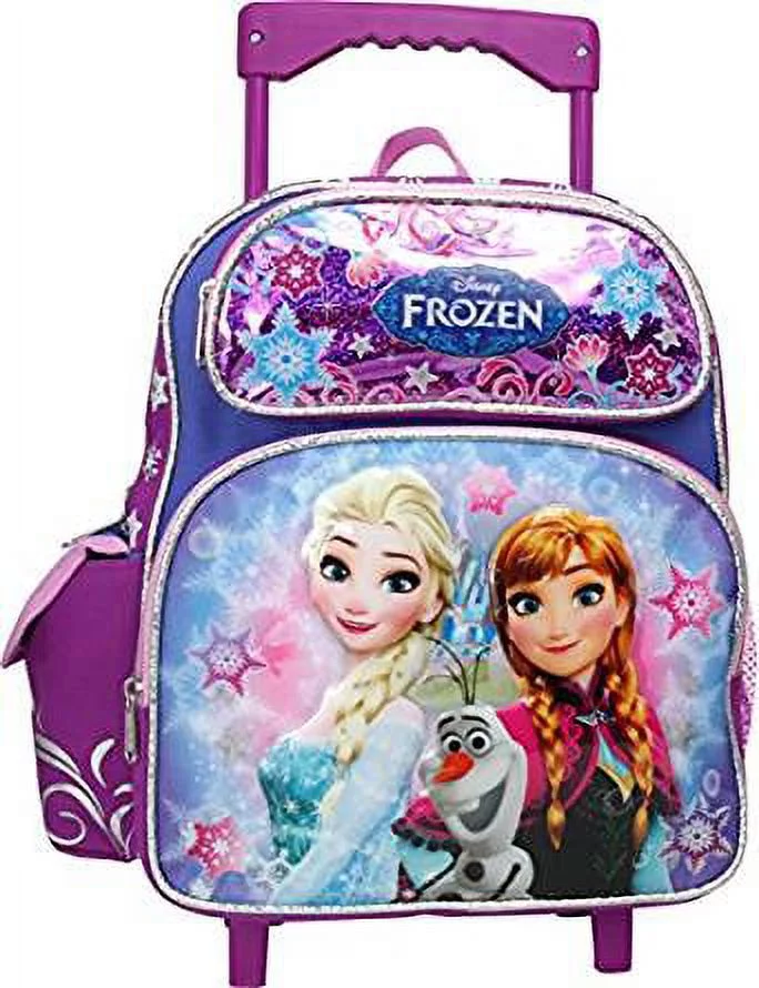 Small Rolling Backpack - - Elsa & Anna Purple School Bag 120863