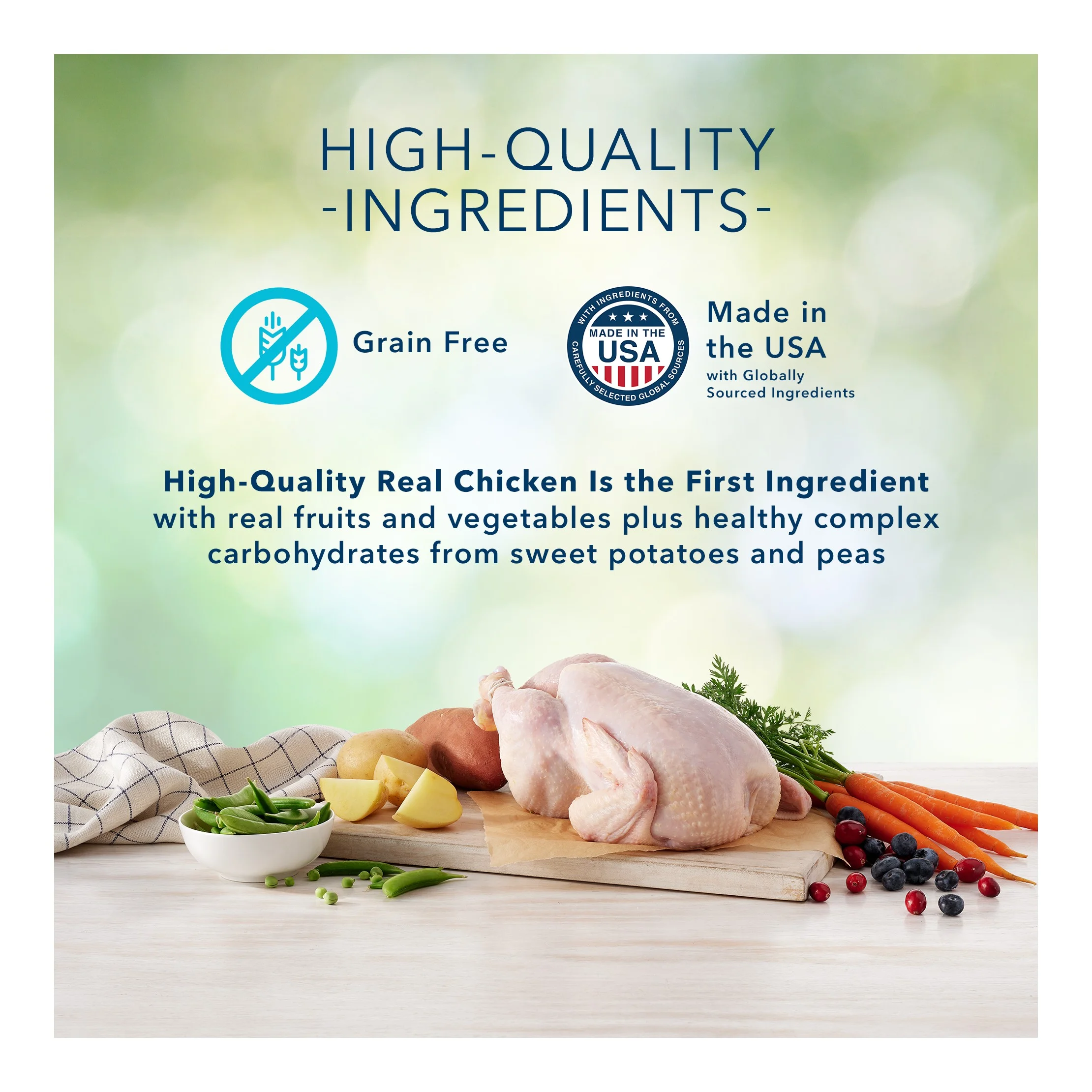 Freedom Grain Free with Chicken, Peas & Potatoes Puppy Dry Dog Food - 11lbs