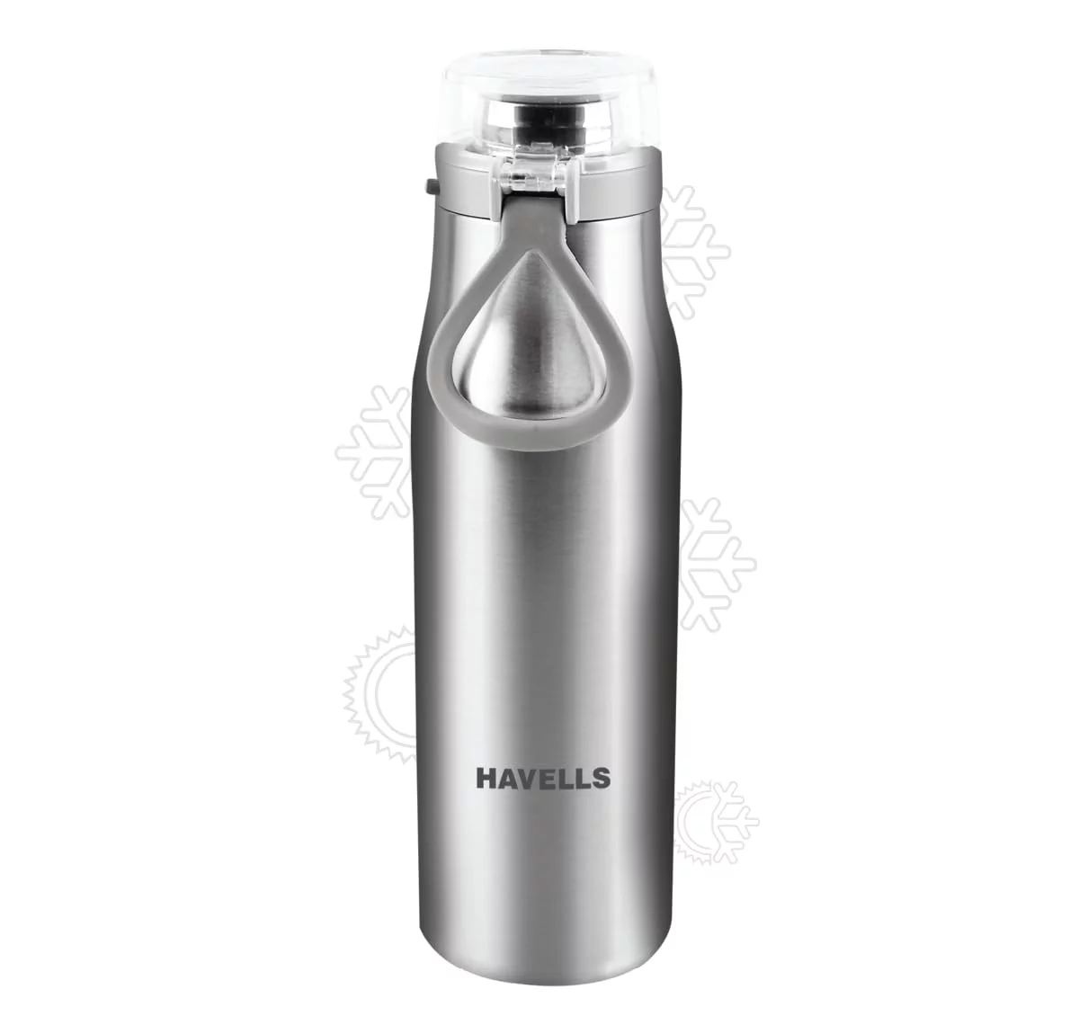 Havells Aqua-S Double Wall Hot/Cold Water Bottle, 304 Grade Stainless Steel Inner Body, Non Toxic, Leak Proof, Easy To Clean, 590 Ml Silver
