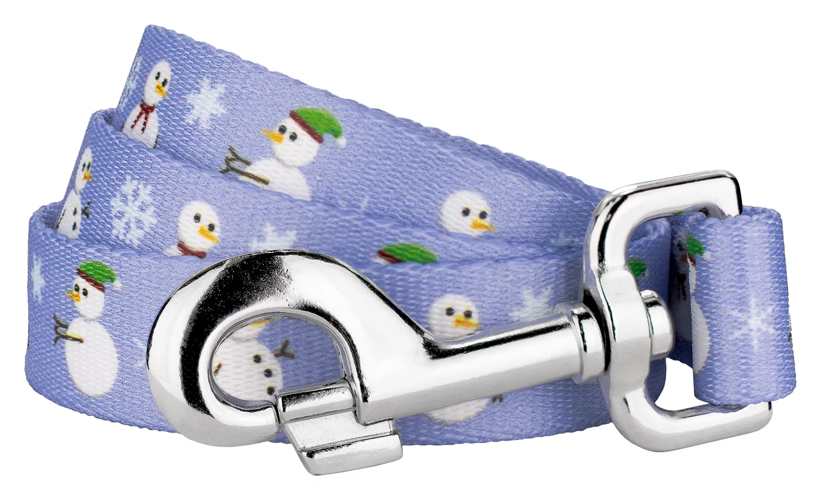 Country Brook Design® 5/8 inch Snowman Dog Leash, 6 Foot