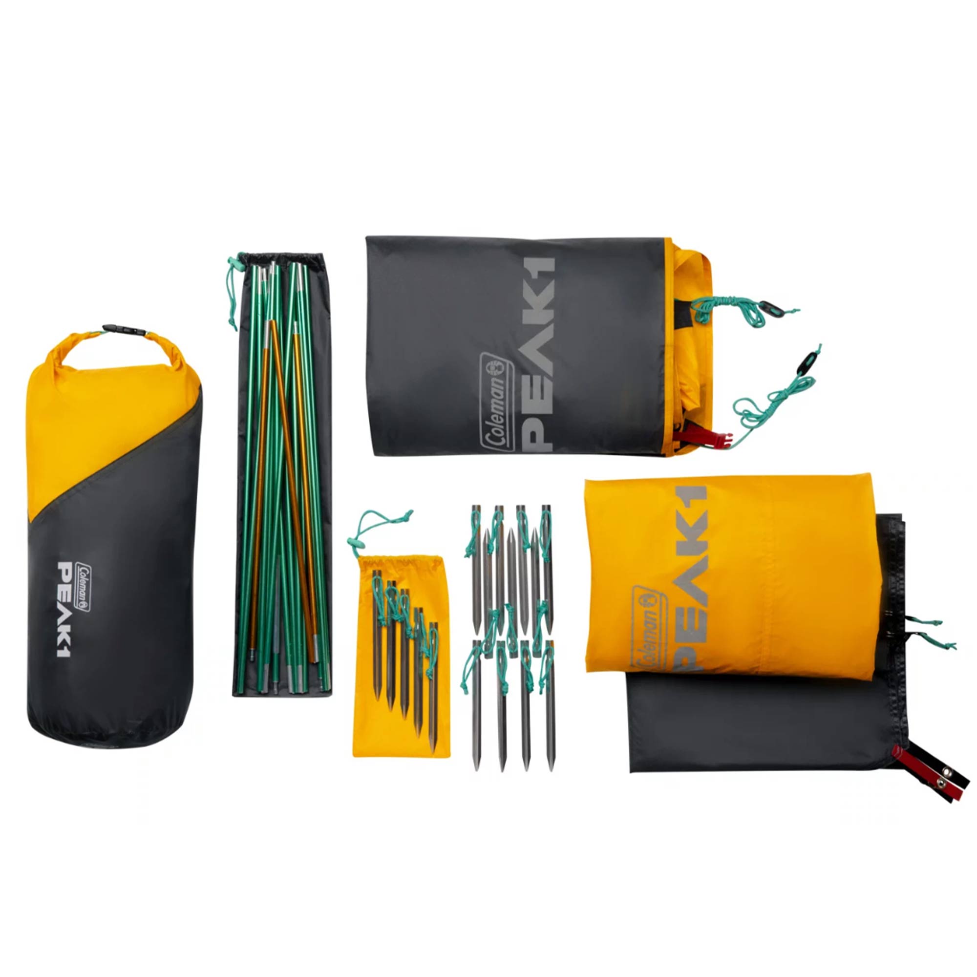 Coleman PEAK1 Premium 3 Person Backpacking Tent w/Waterproof Fabric