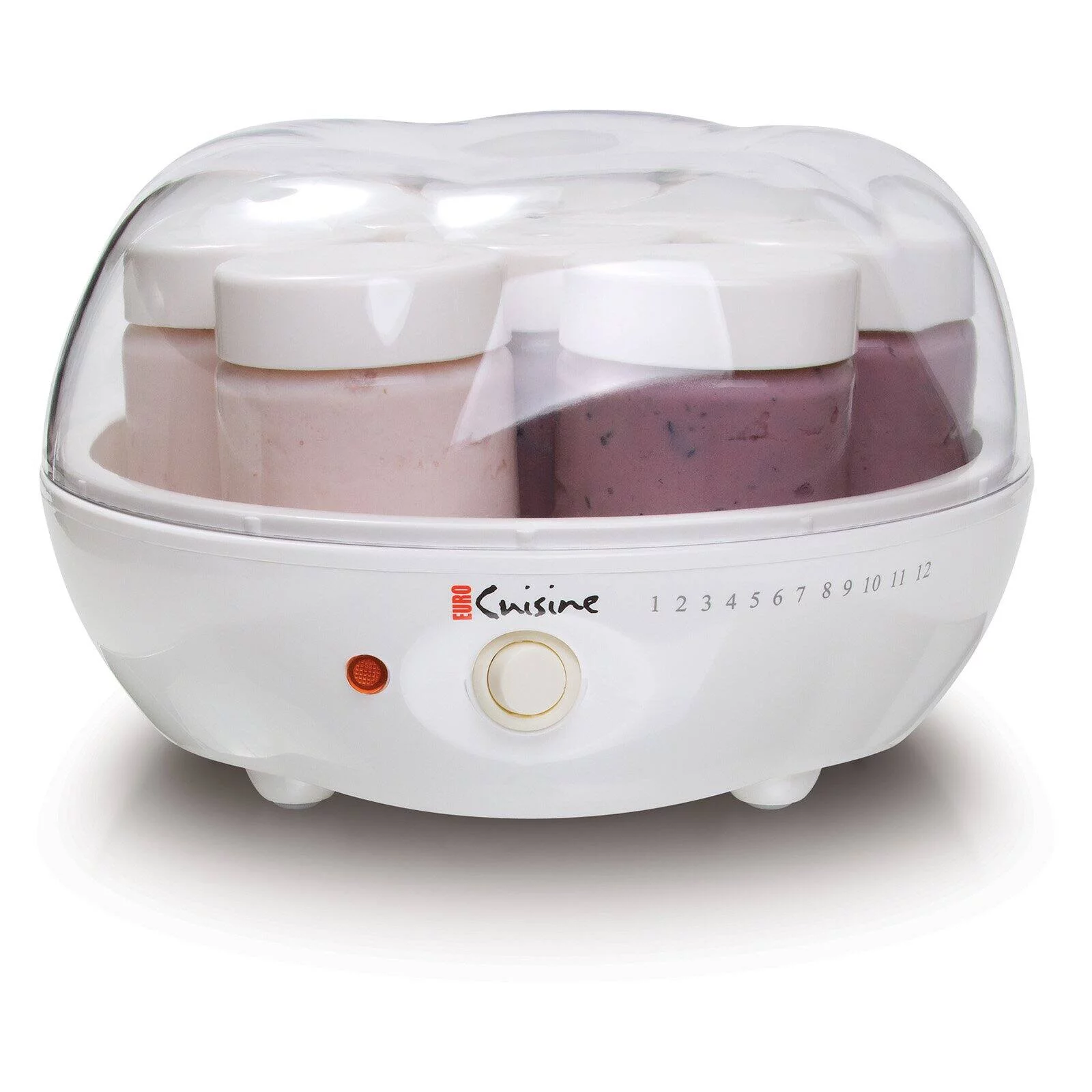 Euro Cuisine YM80 Electric Yogurt maker with 7 glass jars