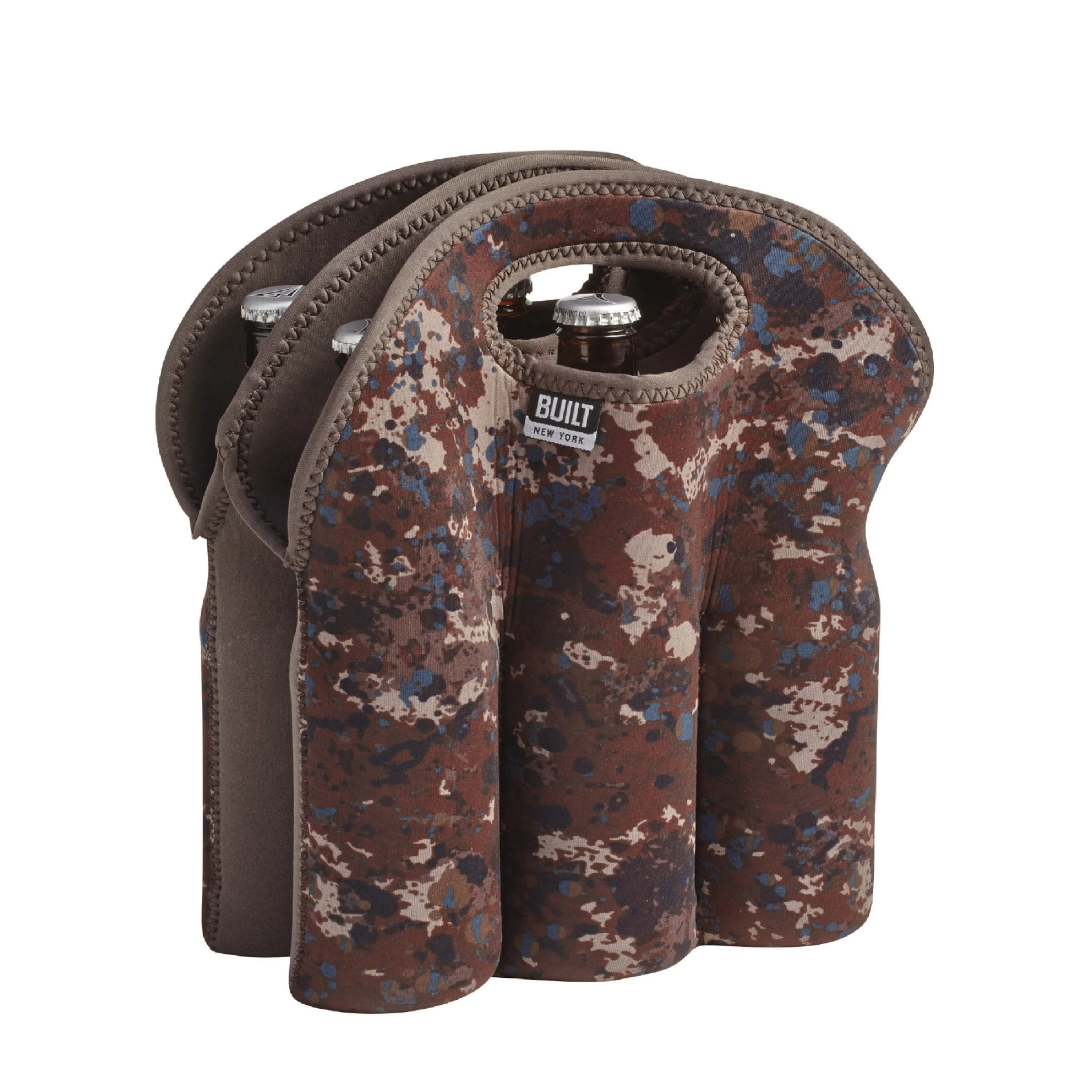 Built Tweed Camouflage Neoprene Six Pack Bottle Tote