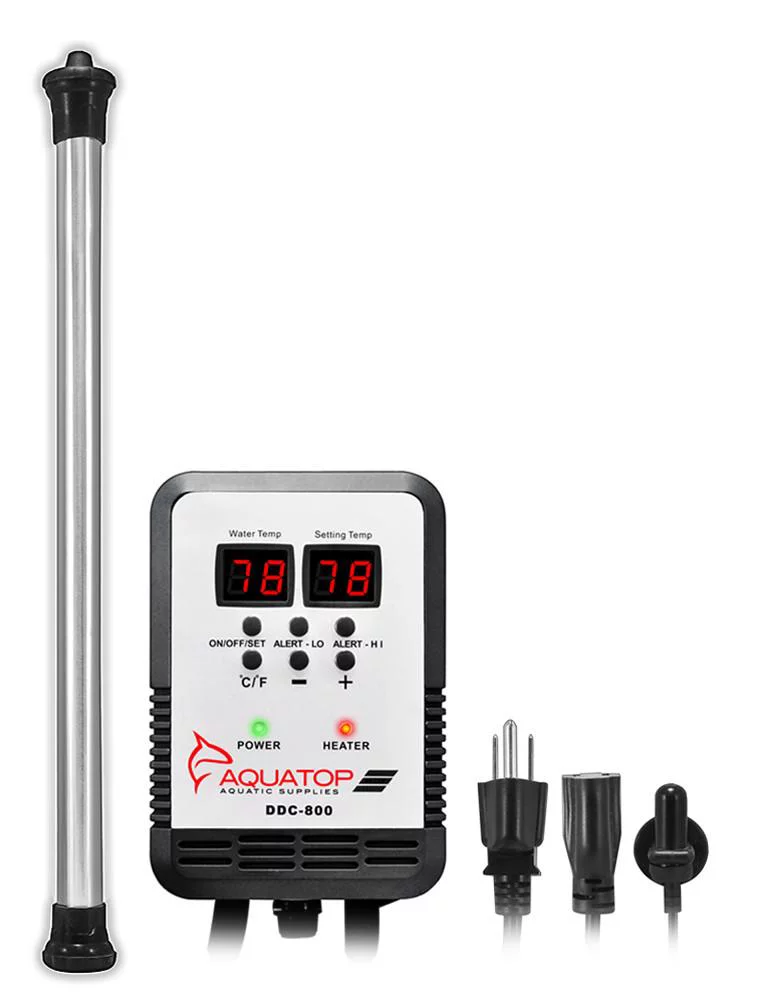 Aquatop Titanium Aquarium Heater 800W, Digital Precision Control