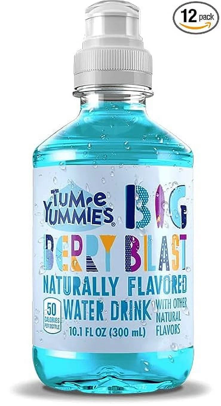 Tum-e Yummies Naturally Flavored Water Drink for Kids Bundled by Louisiana Pantry (Big Berry Blast, 12 Pack)