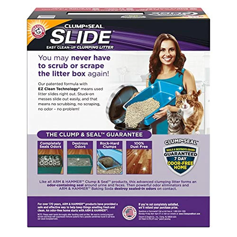 Arm & Hammer Platinum Slide Easy Clean-Up Clumping Cat Litter, Multi-Cat, 37 Lbs - Default Title