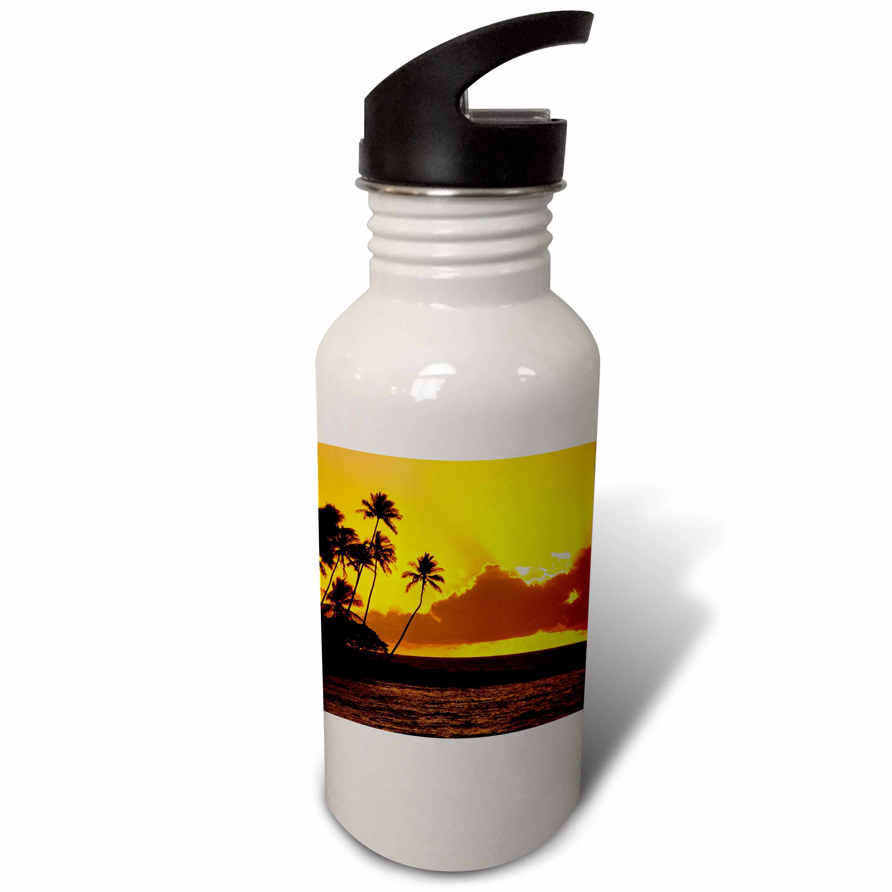 Sunset, Mauna Lani, Kohala Coast, Hawaii - US12 DPB1021 - Douglas Peebles 21 oz Sports Water Bottle wb-89672-1