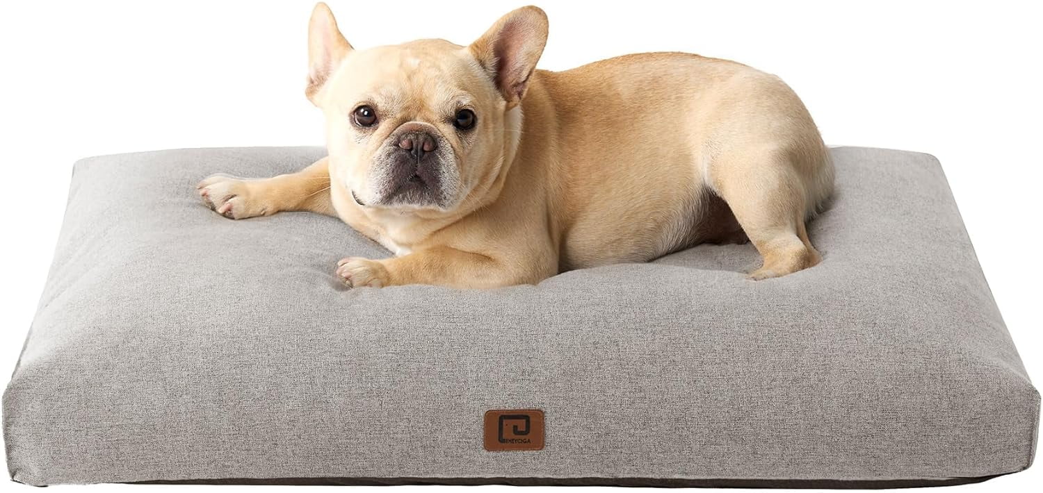 Shredded Memory Foam Dog Beds for Medium Dogs, Orthopedic Dog Bed for Crate with Washable Removable Cover, Pet Bed Dog Mattress Dog Pillow
