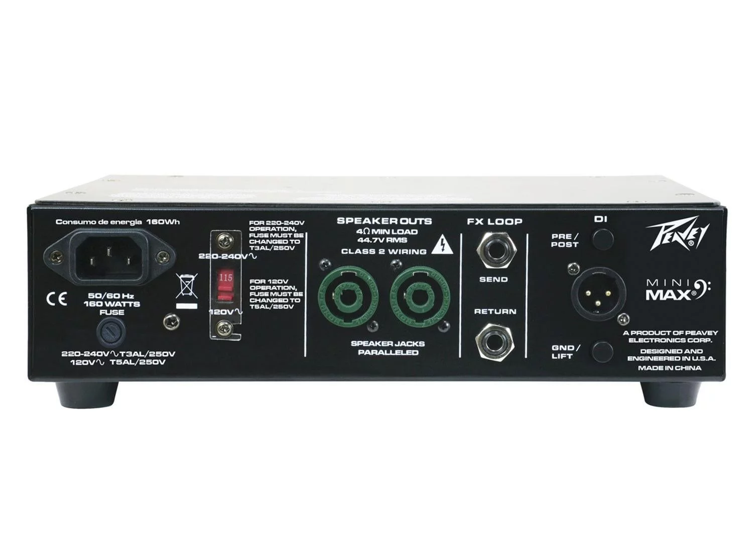 Peavey MiniMAX 600-Watt Electric Bass Amplifier Head