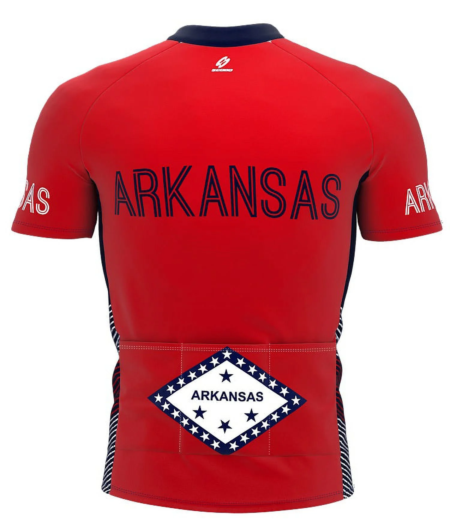 Arkansas Bike Short Sleeve Cycling Jersey for Men - Size XS